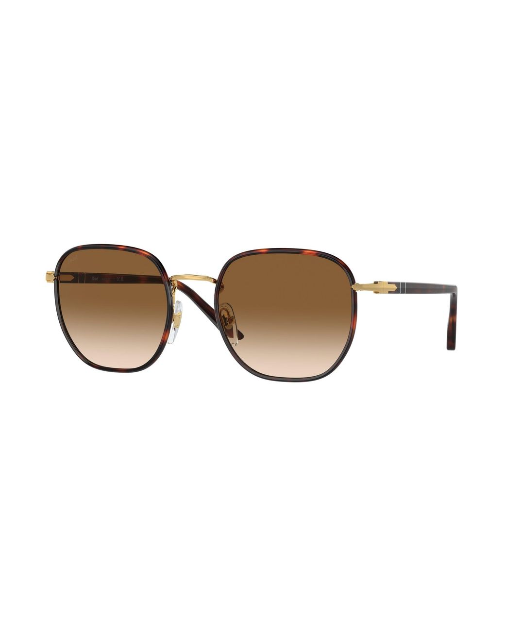 Persol Black Po1015Sj 112651 Sunglasses Metal Geometric Normal Shaded