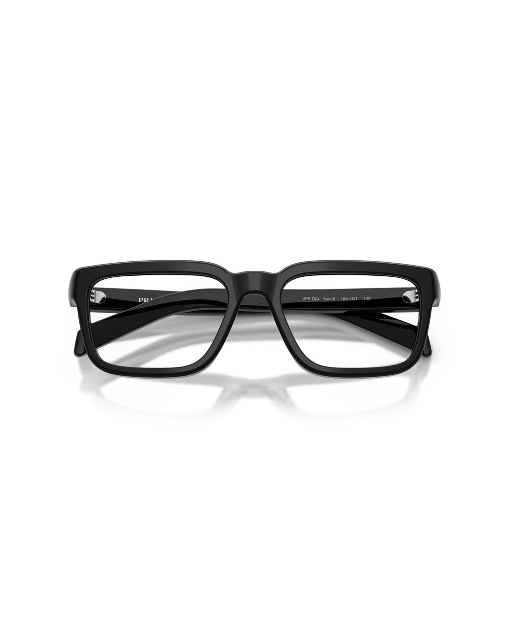 Prada Black Pr D04V 16K1O1 Optical Frames Acetate Transparent Pillow Normal