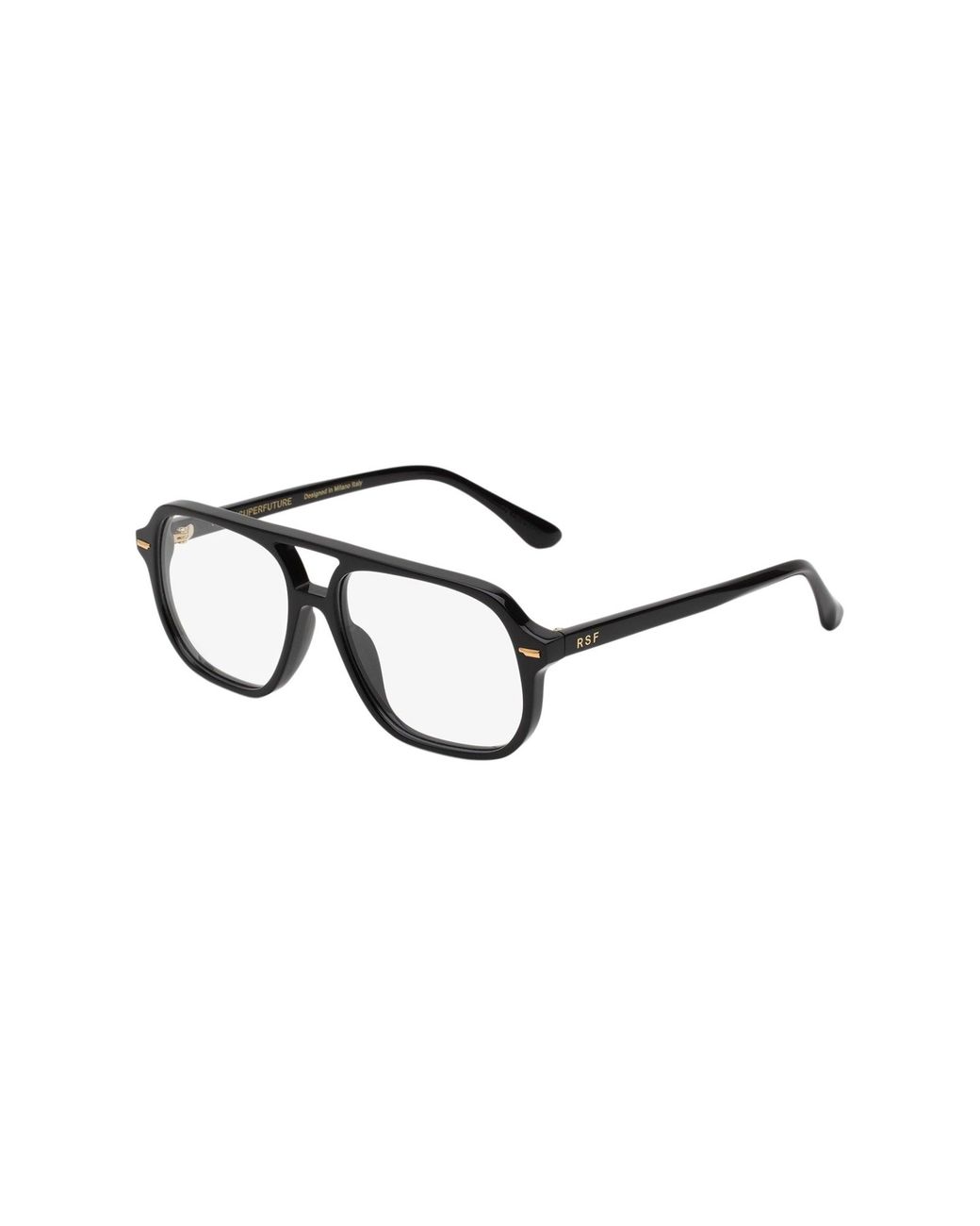 Retrosuperfuture Black Z7X Numero 152 Optical Frames Acetate Squared