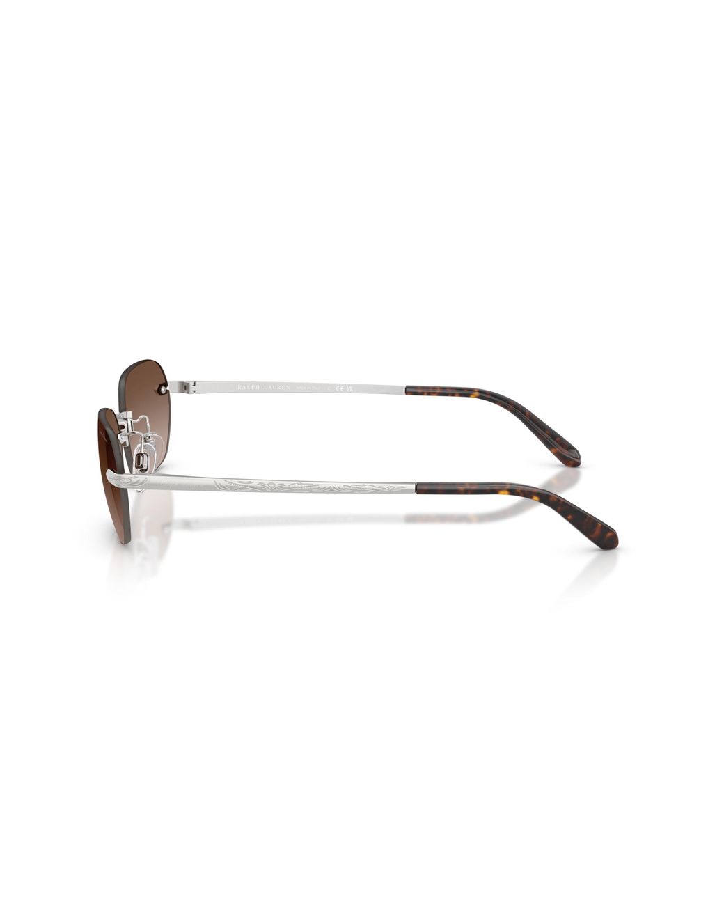 Ralph Lauren Black Rl7089 900113 Sunglasses Metal Squared Normal Shaded