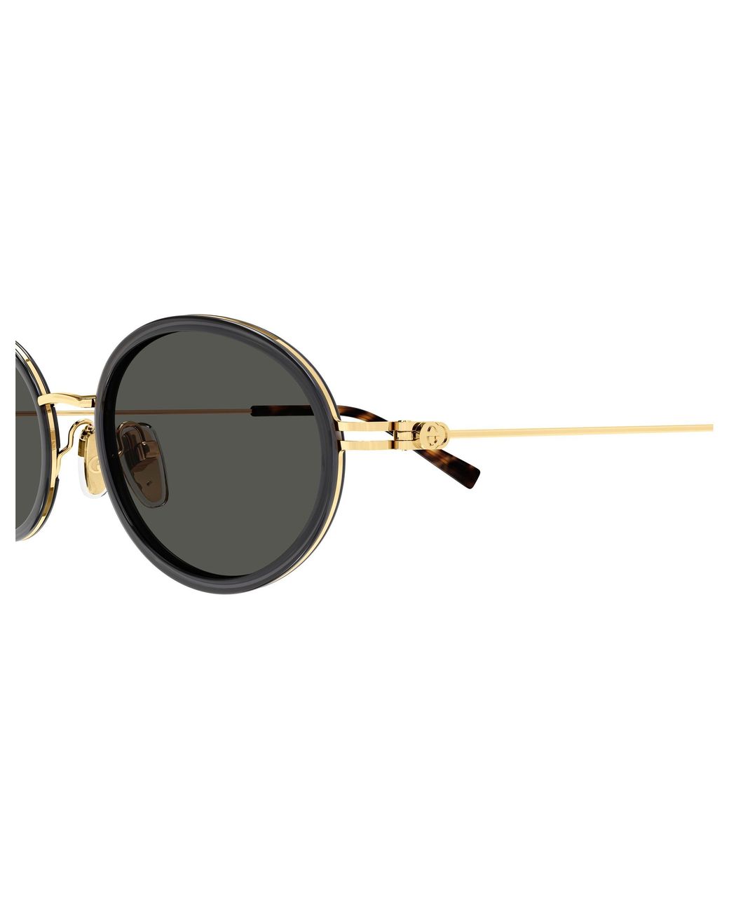 Gucci Black Gg1980S 001 Sunglasses Injected Round