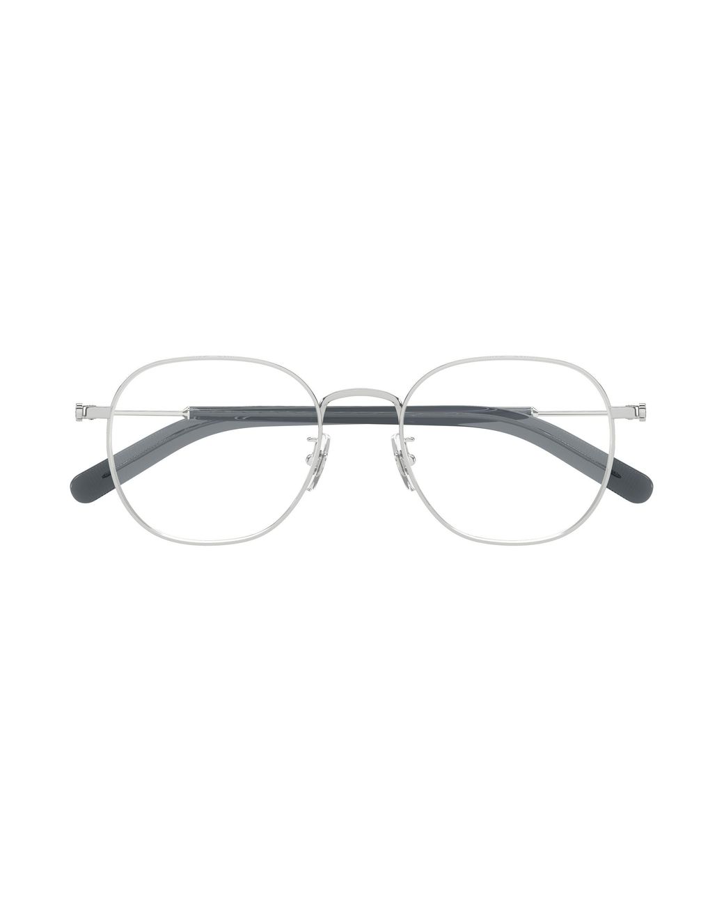 Montblanc Black Mb0425Oa 002 Optical Frames Metal Transparent Squared for men