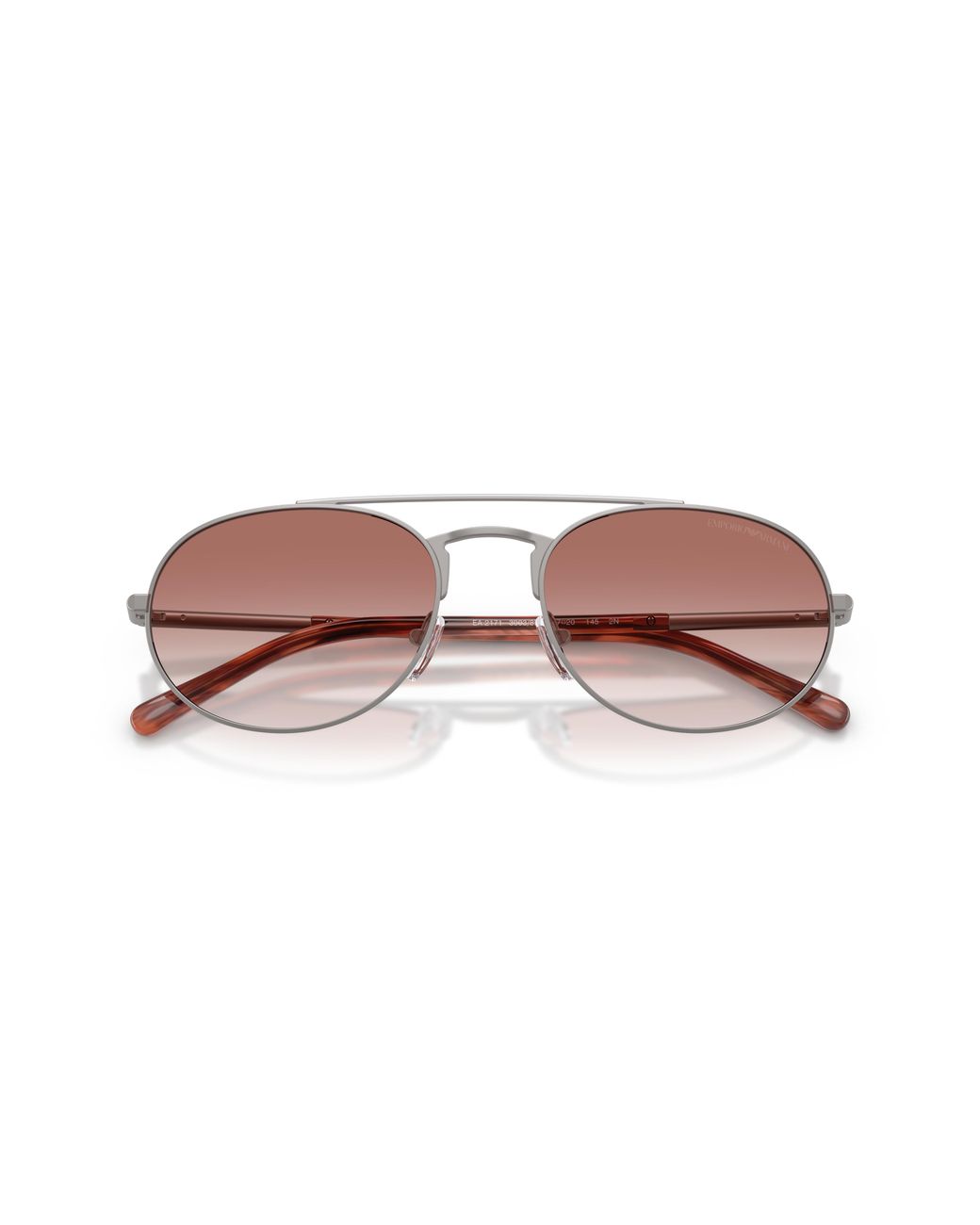 Emporio Armani Black Ea2171 30038D Sunglasses Metal Pilot Normal Shaded for men