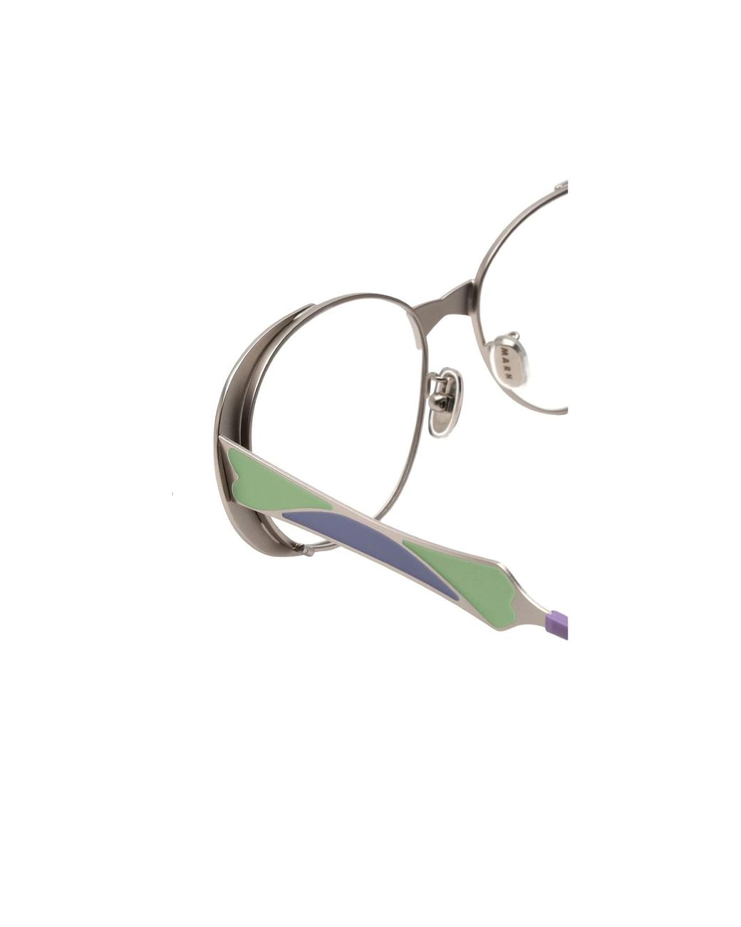 Marni Black Q4M Tarassqa Optical Frames Metal Round