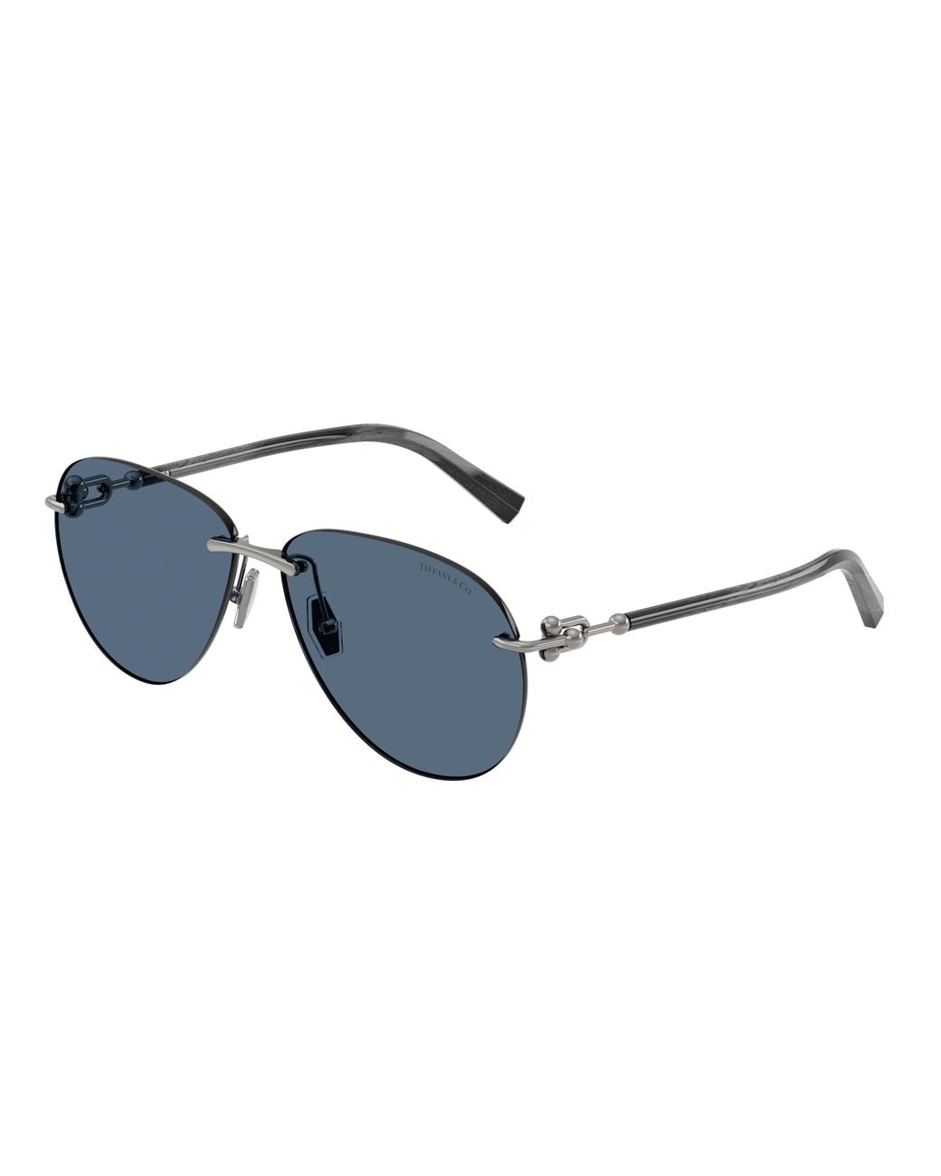 Tiffany & Co Black Tf3124 600380 Sunglasses Metal Pilot Normal