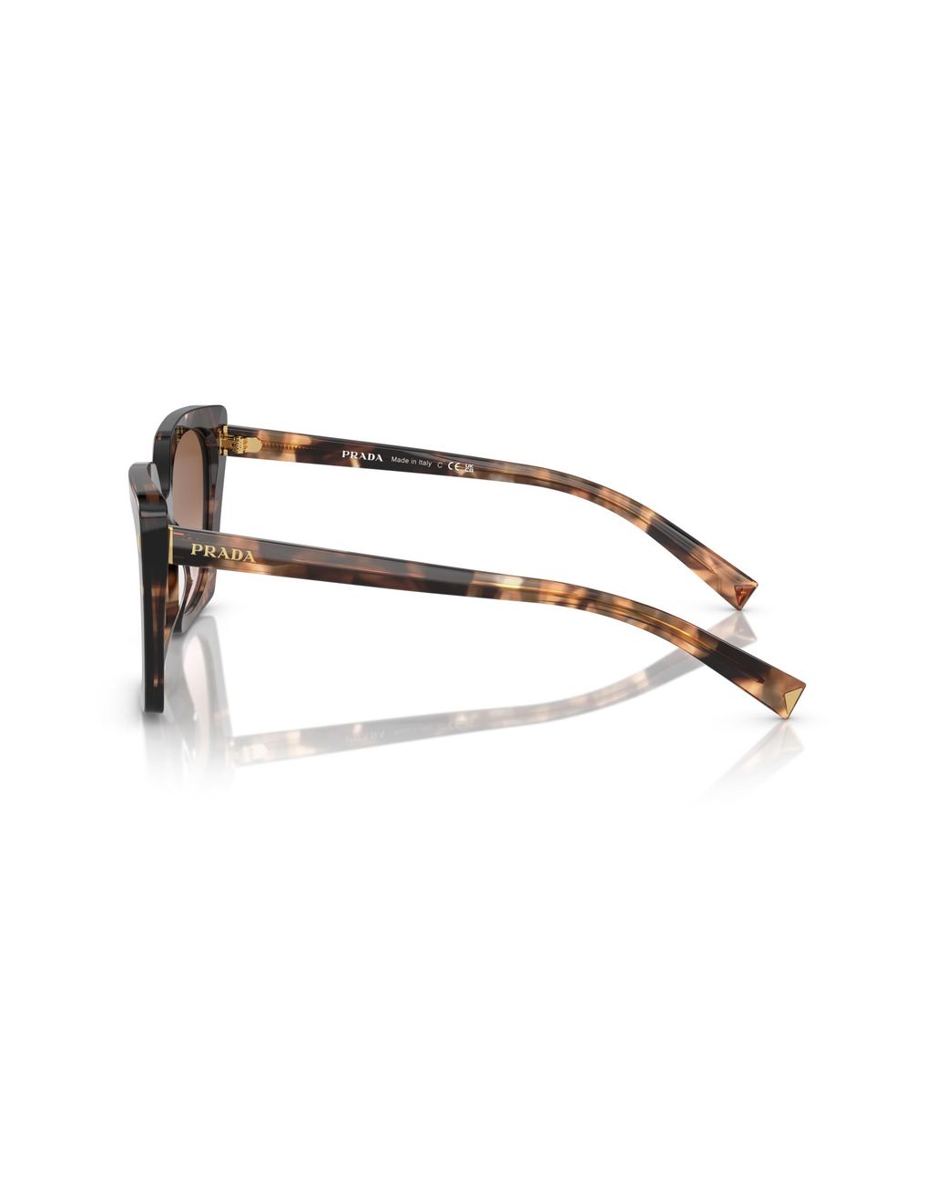 Prada Black Pr 23Zs 07R0A6 Sunglasses Acetate Squared Normal Shaded