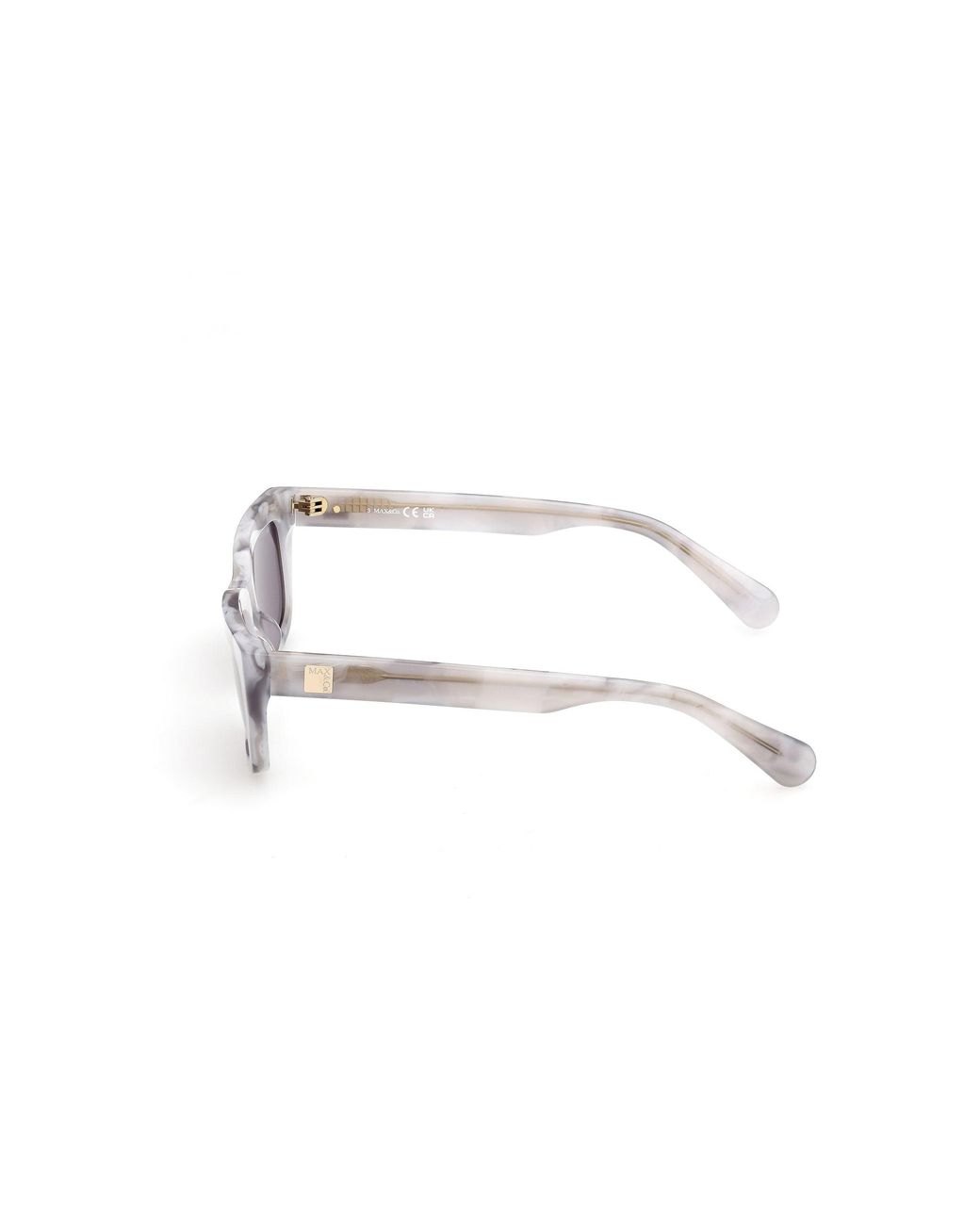 MAX&Co. Black Mo0175 20A Sunglasses Acetate Smoke Squared Normal