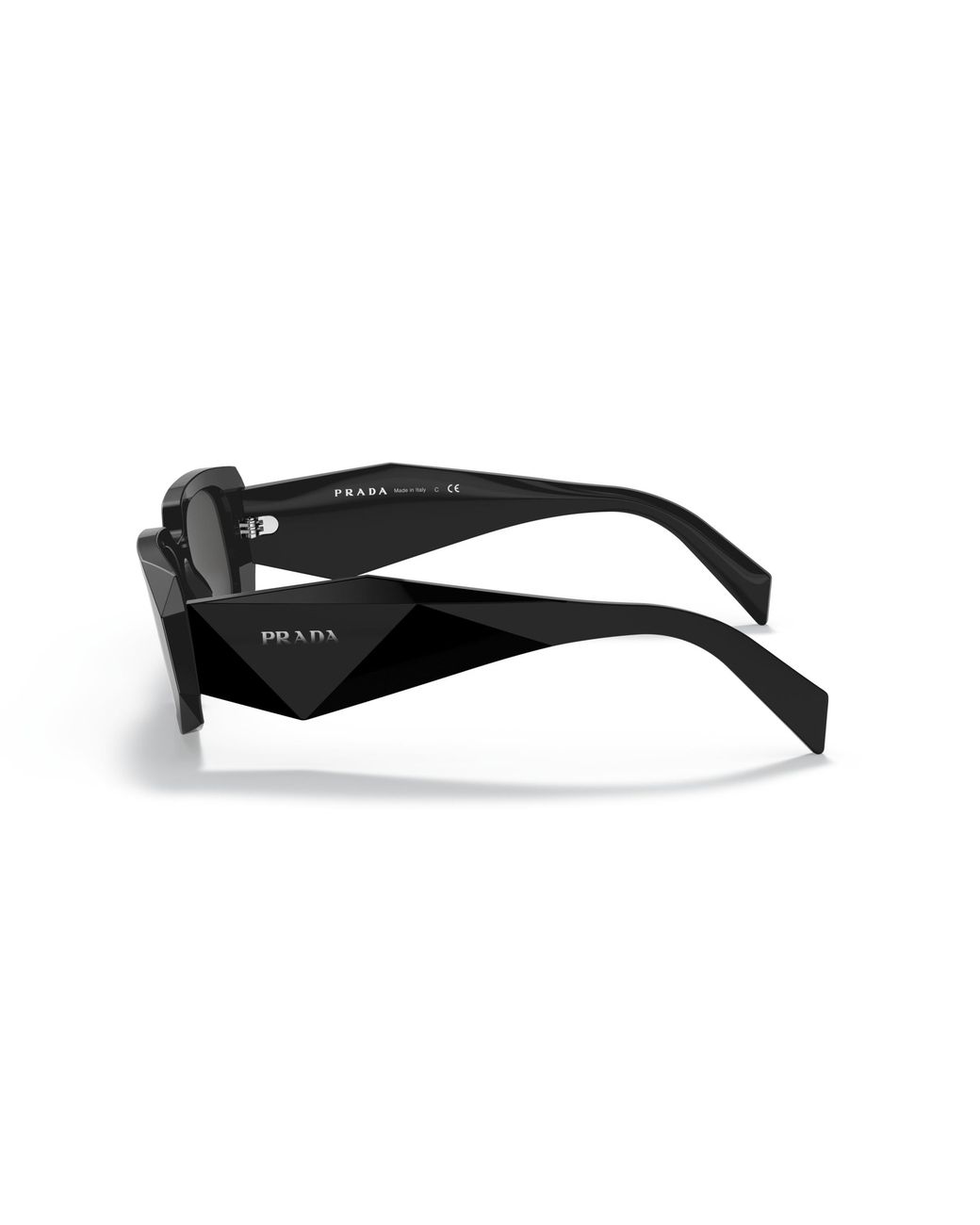 Prada Black Pr 17Ws 1Ab5S0 Sunglasses Acetate Squared Normal