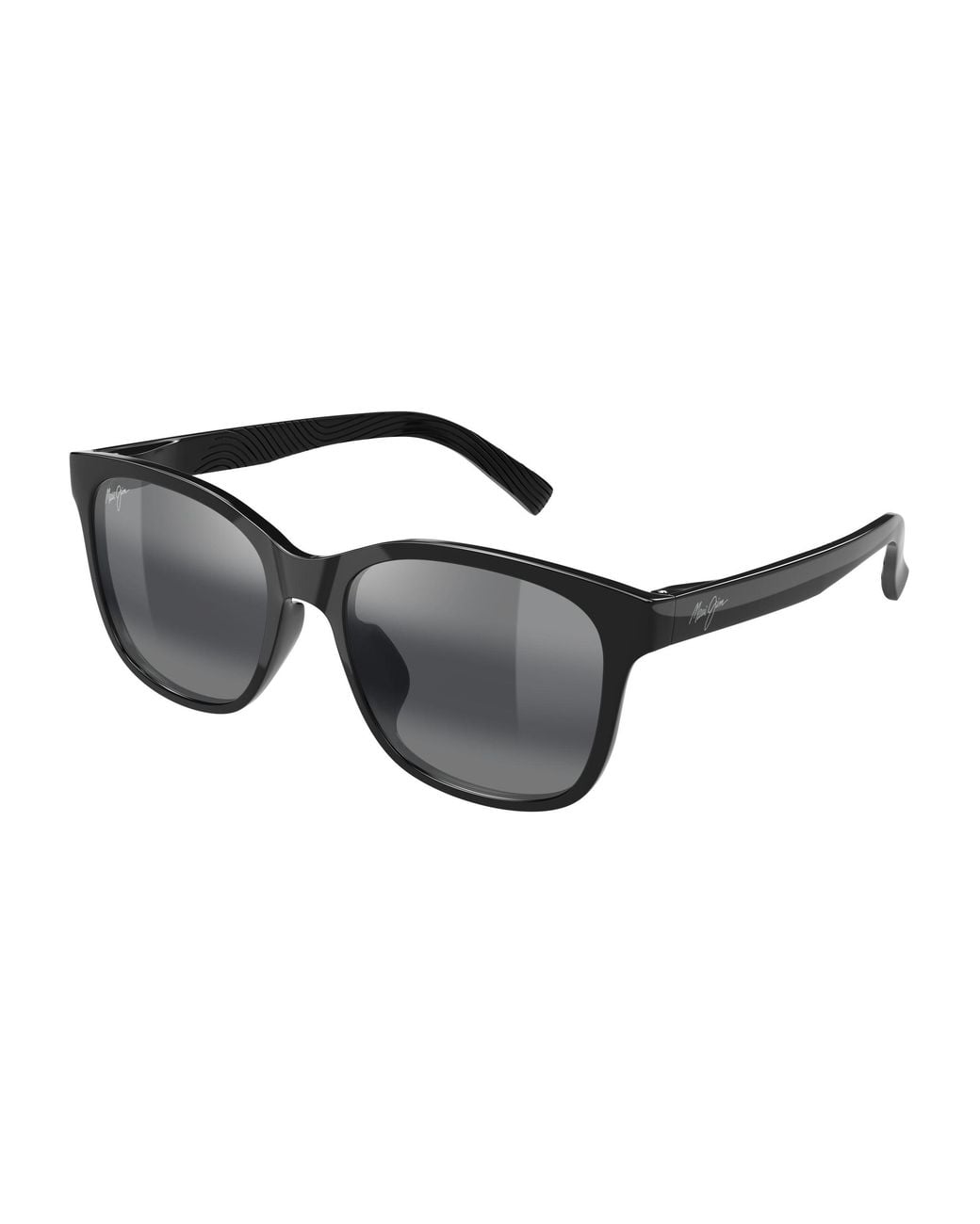 Maui Jim Black Mj0346Sa 001 Occhiali Da Sole Bio-Iniettato Grigio Squadrata