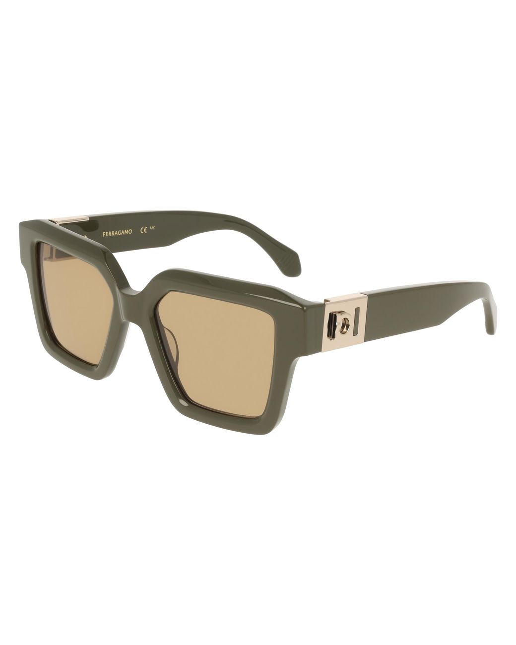 Ferragamo Black Sf2084S 320 Sunglasses Acetate Squared Normal