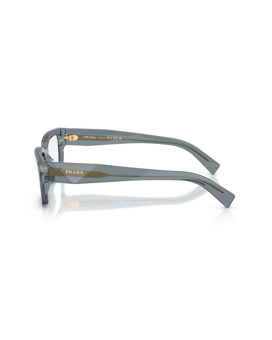 Prada Black Pr C02V 17T1O1 Optical Frames Acetate Pillow Normal for men