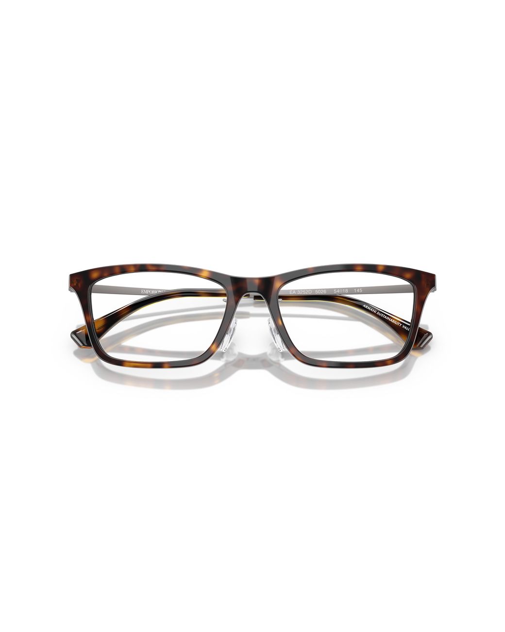Emporio Armani Black Ea3252D 5026 Optical Frames Acetate Squared Normal for men