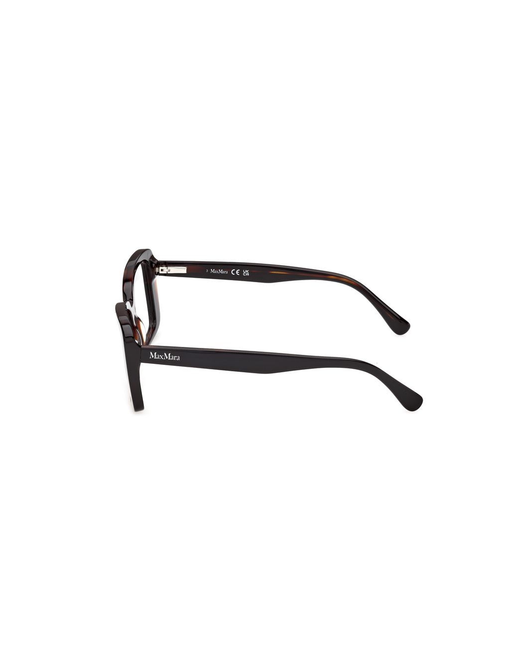 Max Mara Black Mm5266 56 Optical Frames Acetate Smoke Squared Normal