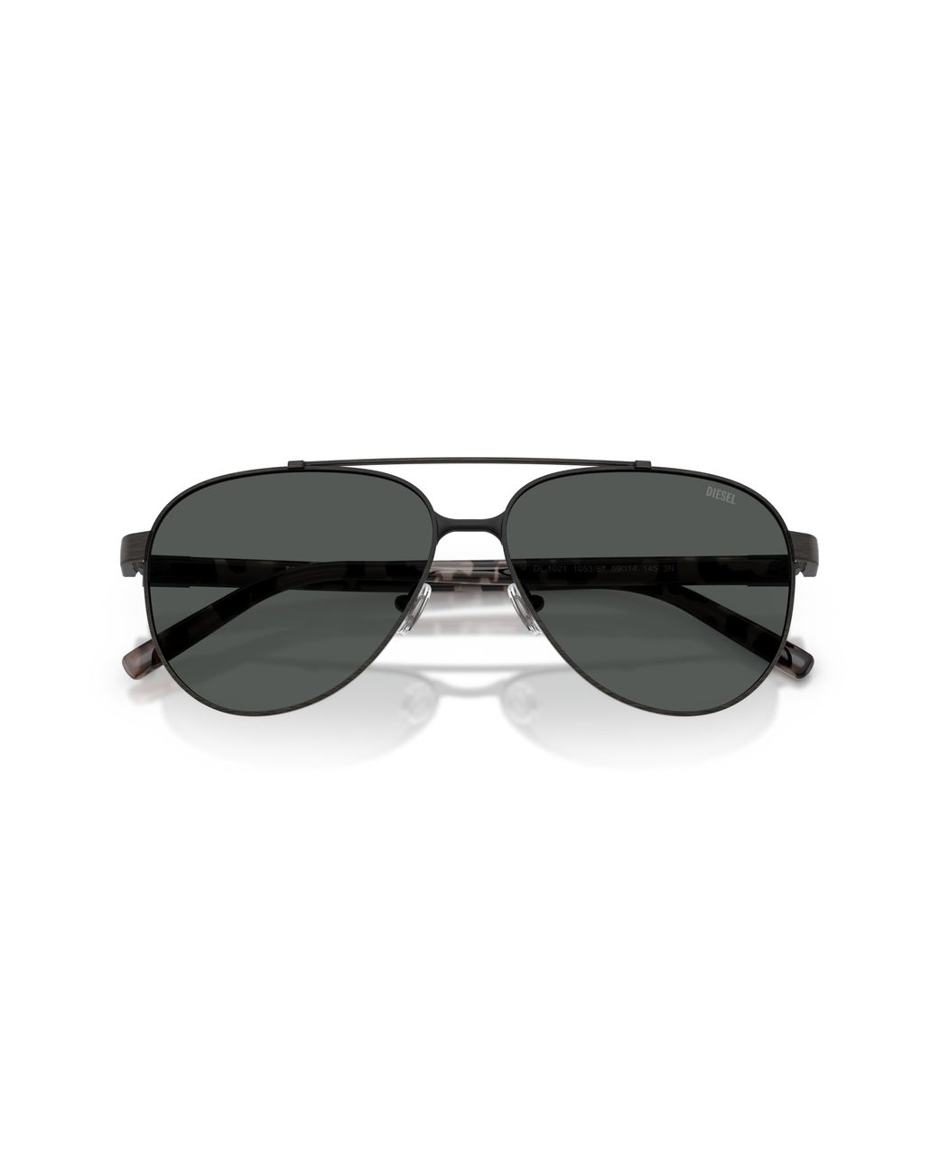 DIESEL Black Dl1021 105387 Sunglasses Metal Pilot Normal