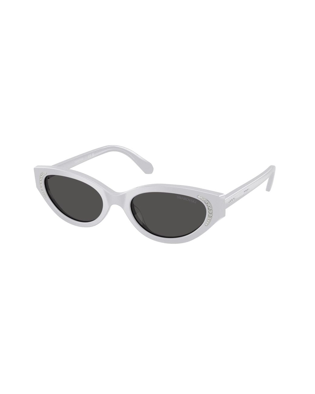 Swarovski Black Sk6030 106087 Sunglasses Acetate Round Normal