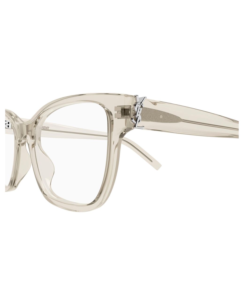 Saint Laurent Black Sl M158 010 Optical Frames Acetate Transparent Cat Eye Antiriflesso
