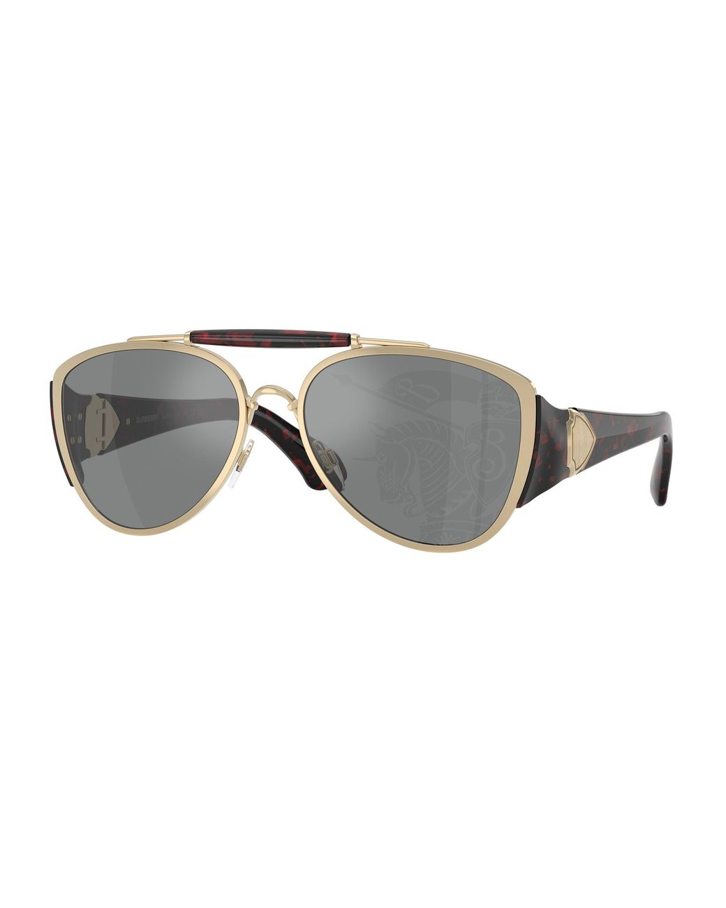 Burberry Black Be3161 1109Ai Sunglasses Metal Pilot Normal