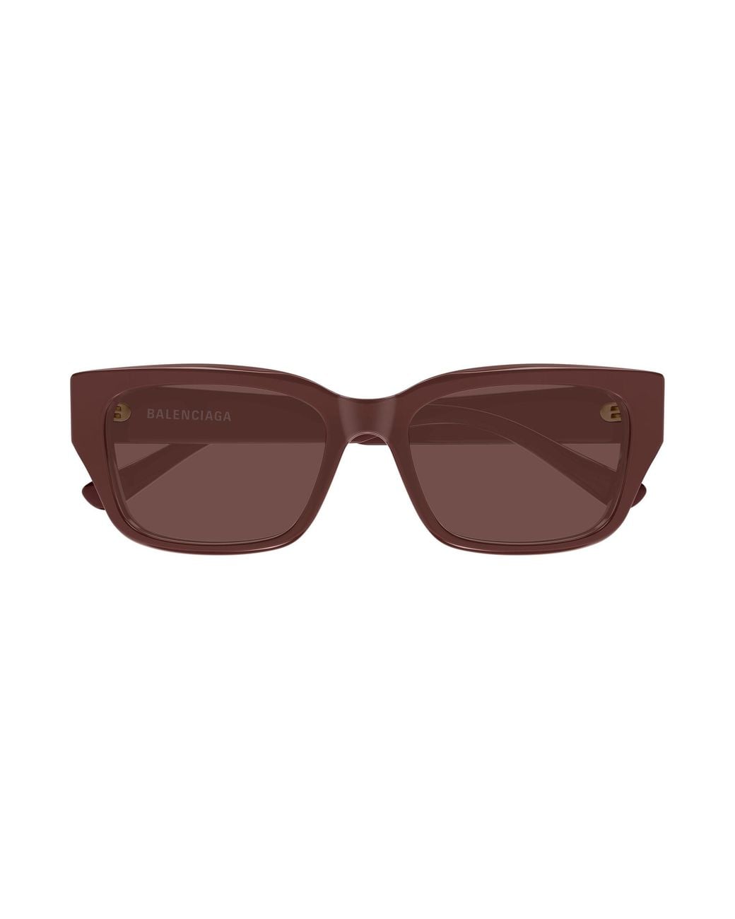 Balenciaga Black Bb0480Sk 004 Occhiali Da Sole Acetato Marrone Squadrata