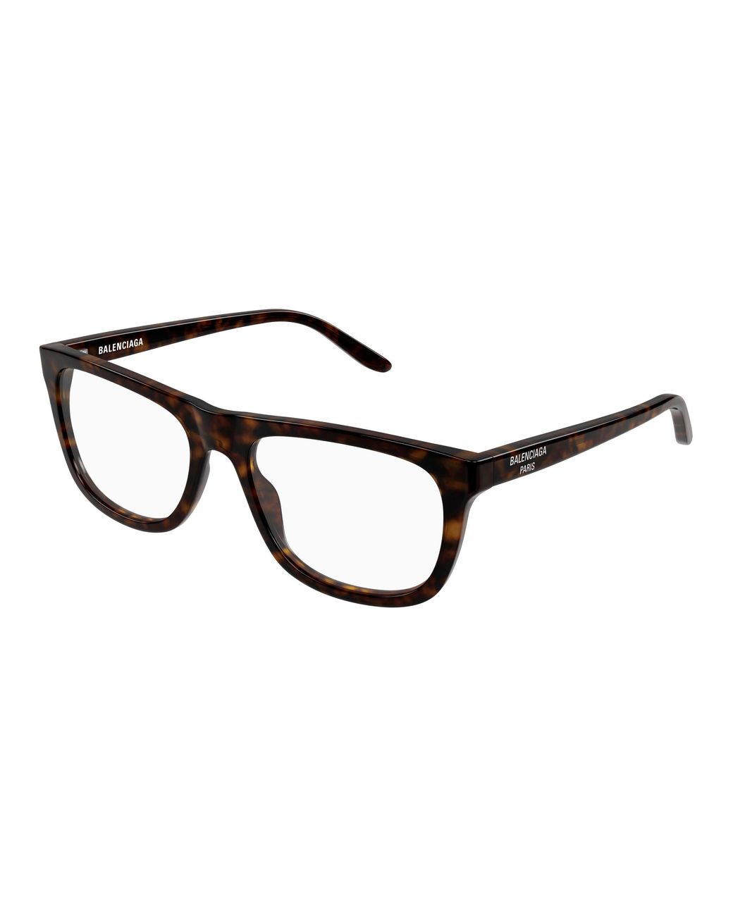 Balenciaga Black Bb0498O 002 Optical Frames Acetate Transparent Squared for men