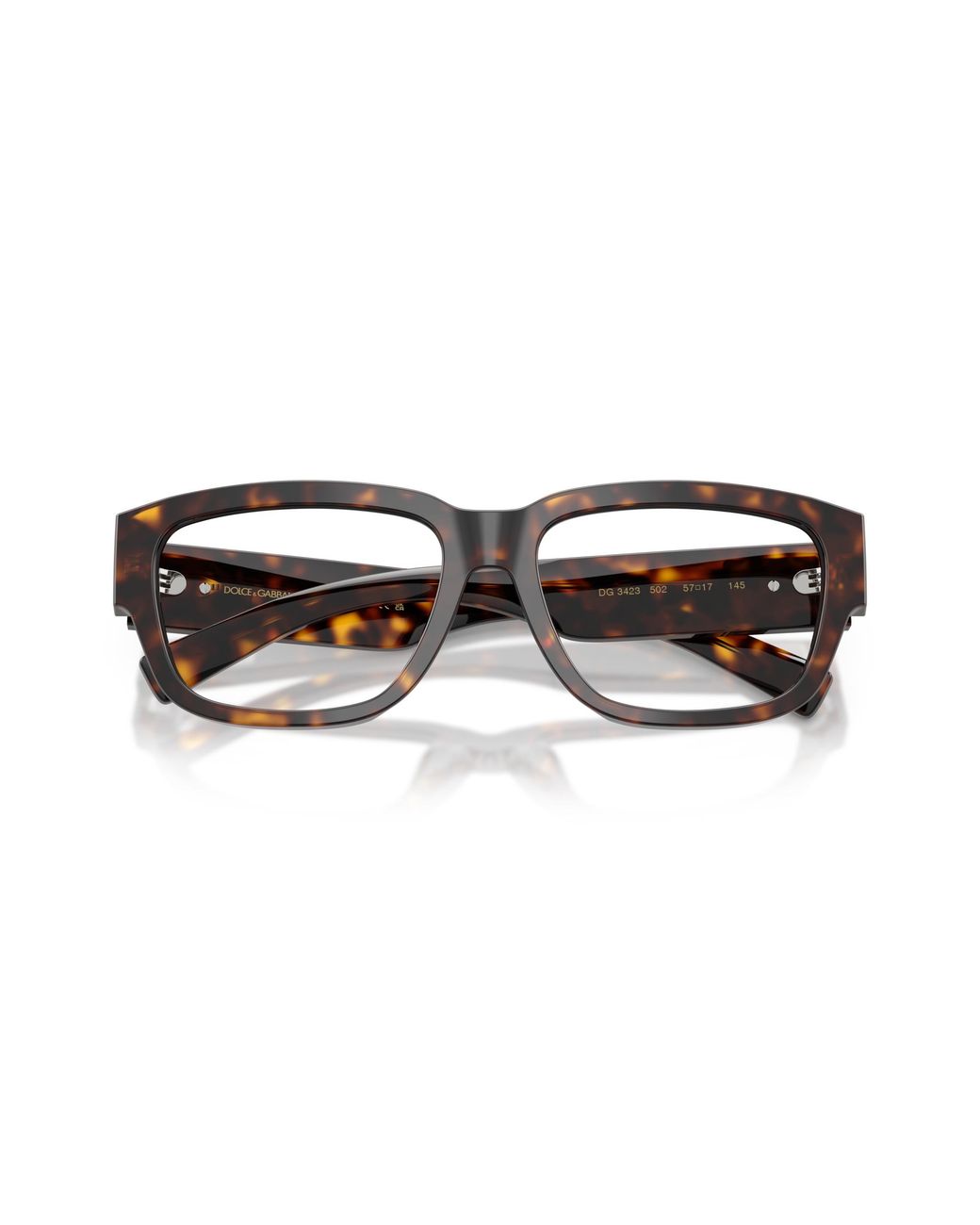 Dolce & Gabbana Black Dg3423 502 Optical Frames Acetate Squared Normal for men