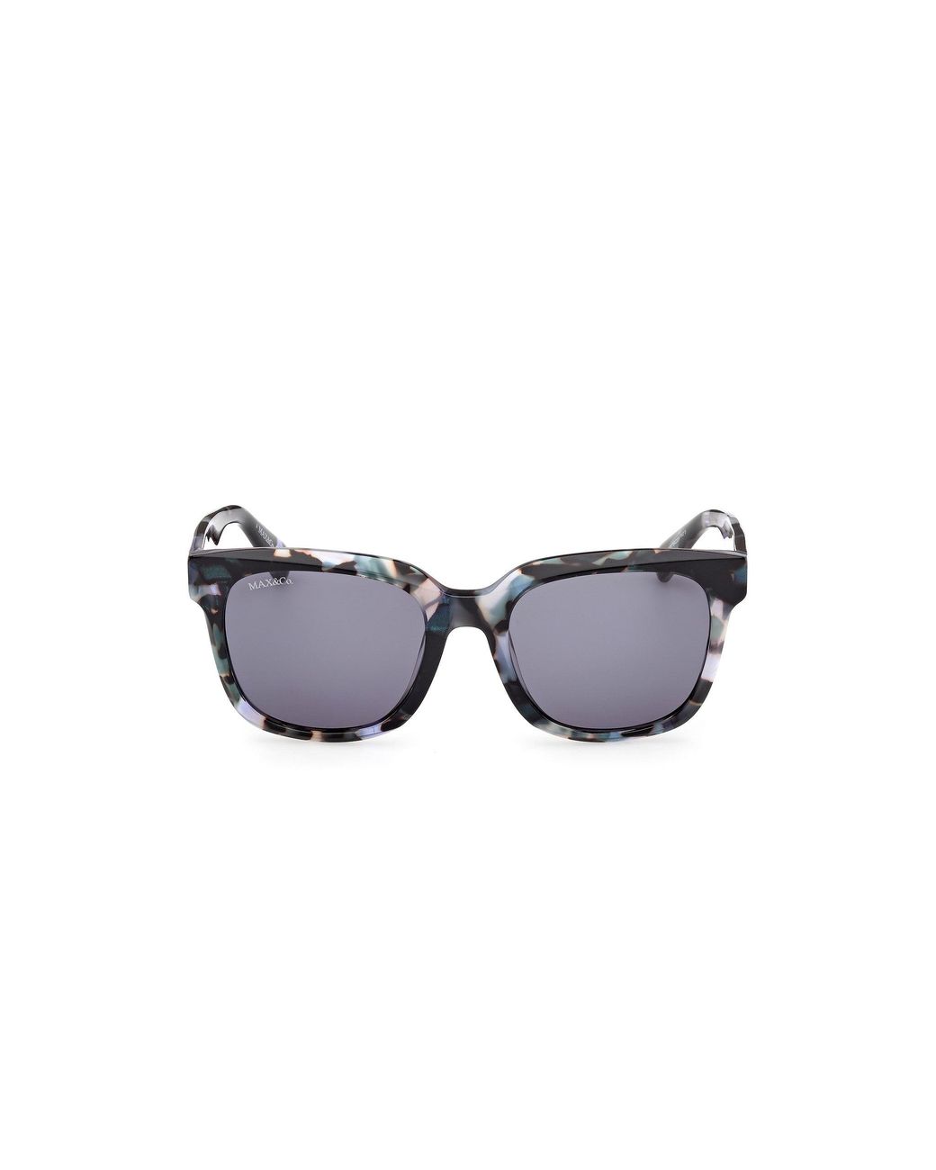 MAX&Co. Black Mo0146 55V Sunglasses Acetate Squared Normal