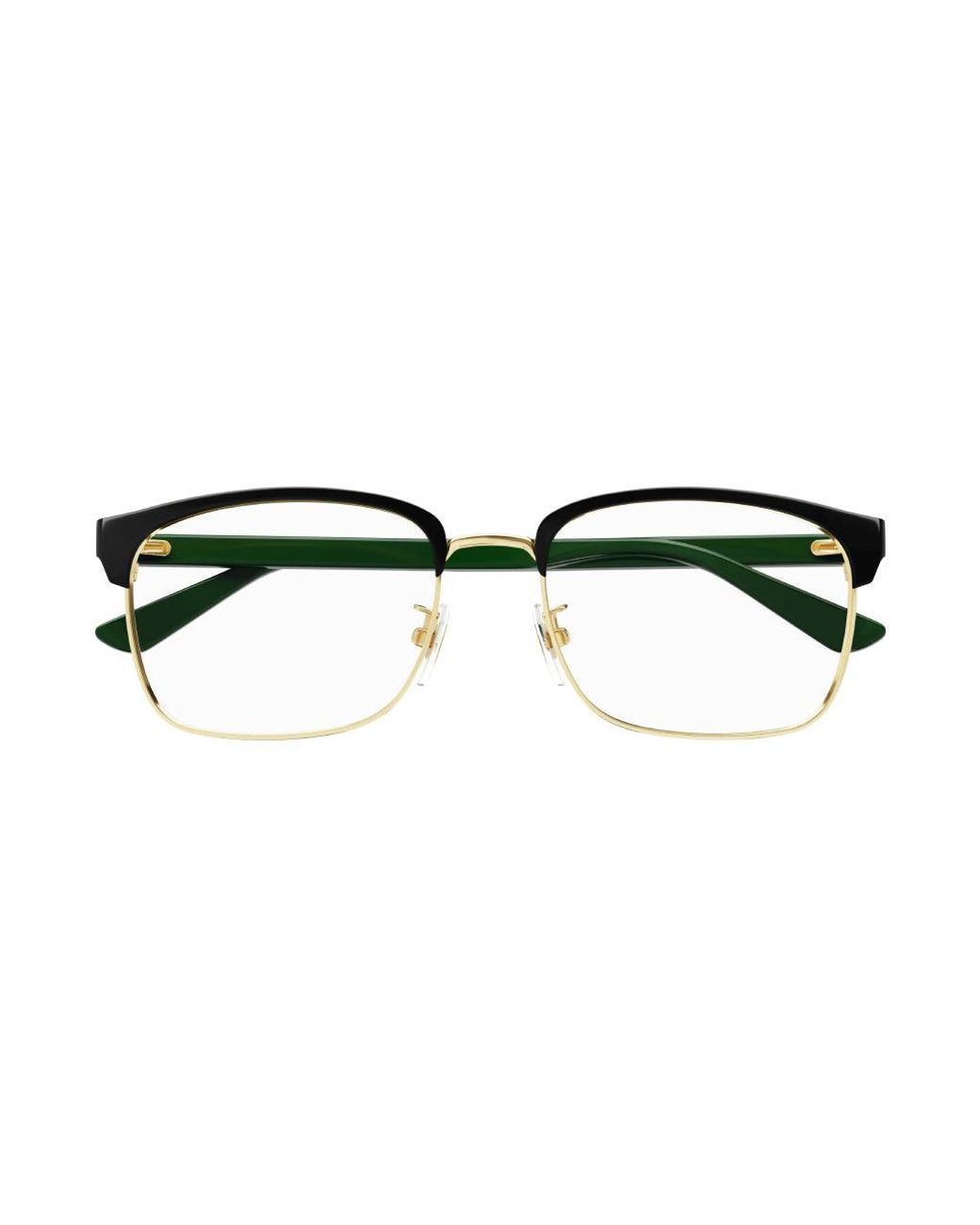 Gucci Black Gg0934Oa 004 Optical Frames Metal Squared for men