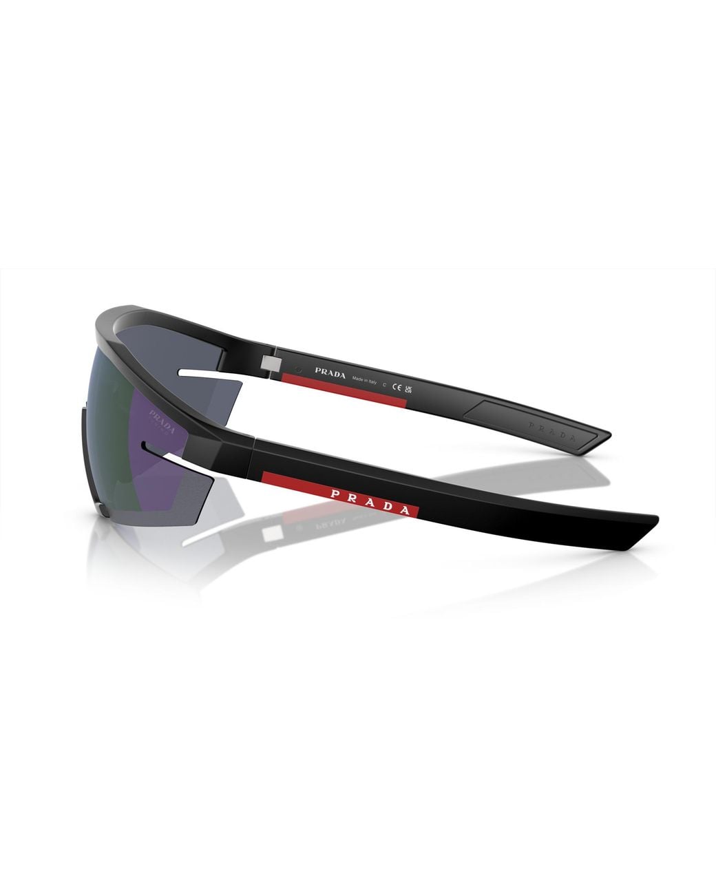 Paradas Linea Rosa Prada Linea Rossa Ps 03Zs 1Bo05U Sunglasses Injected Geometric Normal ...