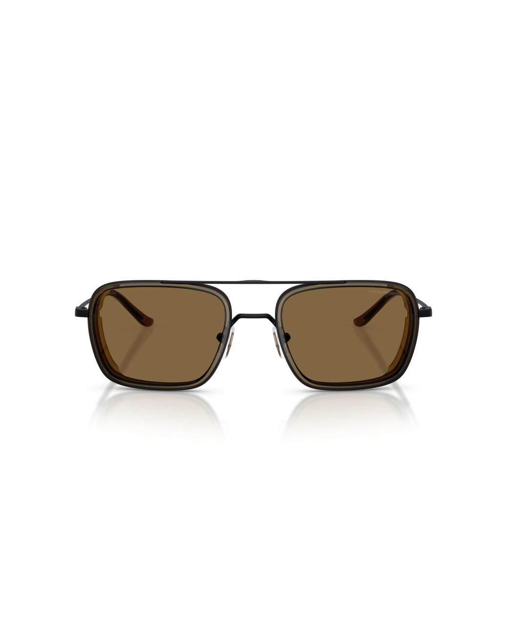 Emporio Armani Black Ea2162 300171 Sunglasses Metal Squared Normal for men