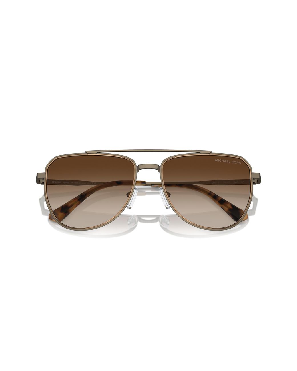 Michael Kors Black Mk1155 Whistler 100113 Sunglasses Metal Pilot Normal Shaded for men