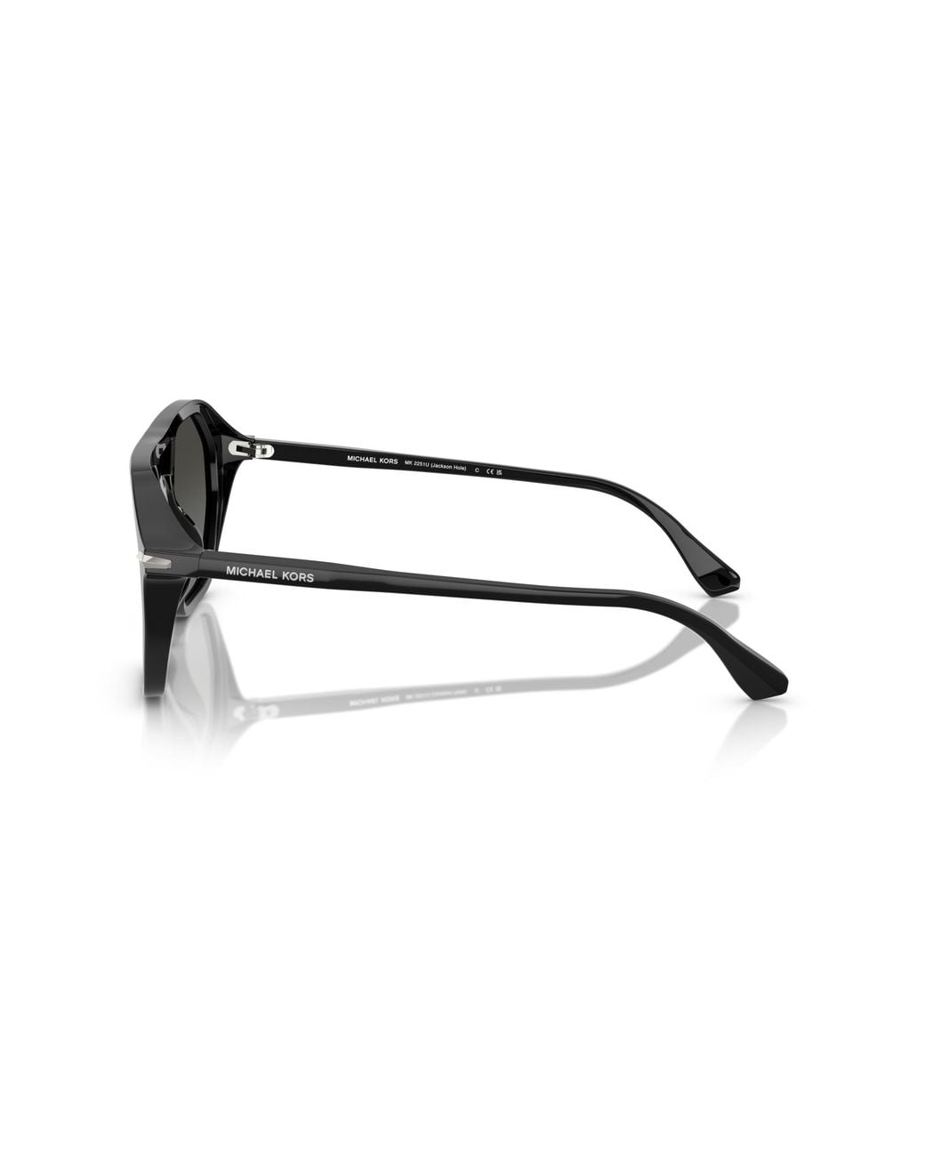 Michael Kors Black Mk2251U Jackson Hole 300588 Sunglasses Acetate Pilot Normal Shaded for men