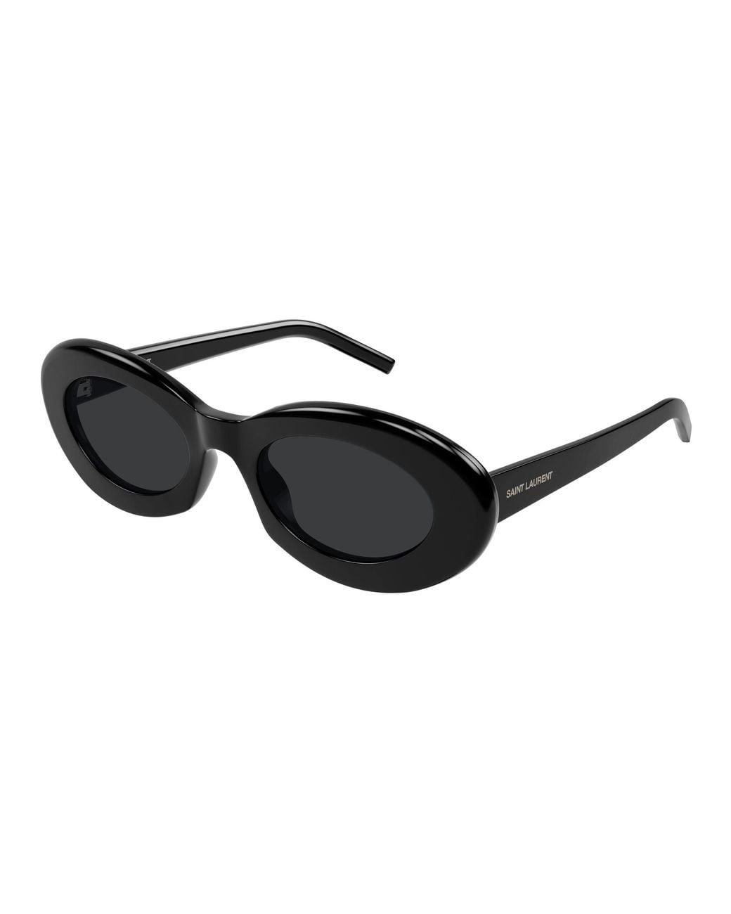 Saint Laurent Black Sl594 Oval Sunglasses