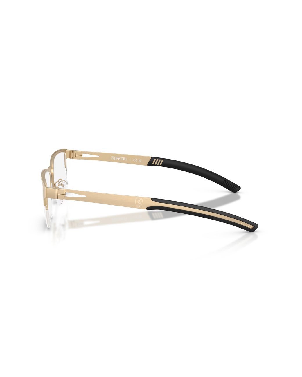 FERRARI SCUDERIA Black Fz7017D 139 Optical Frames Metal Transparent Squared Normal for men
