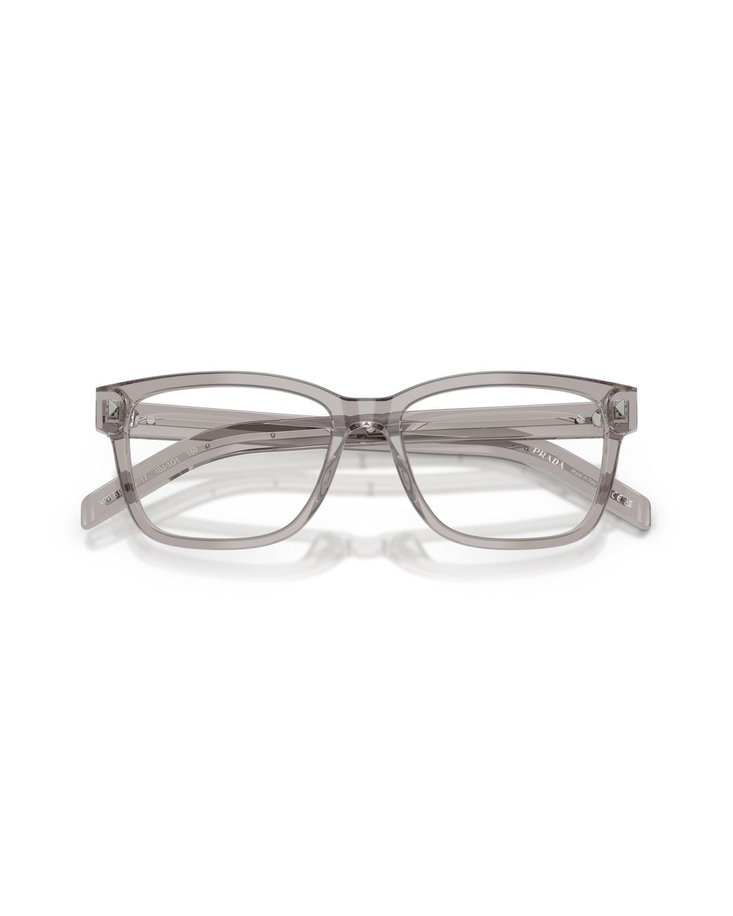 Prada Black Pr B10V 10J1O1 Optical Frames Acetate Transparent Squared Normal for men