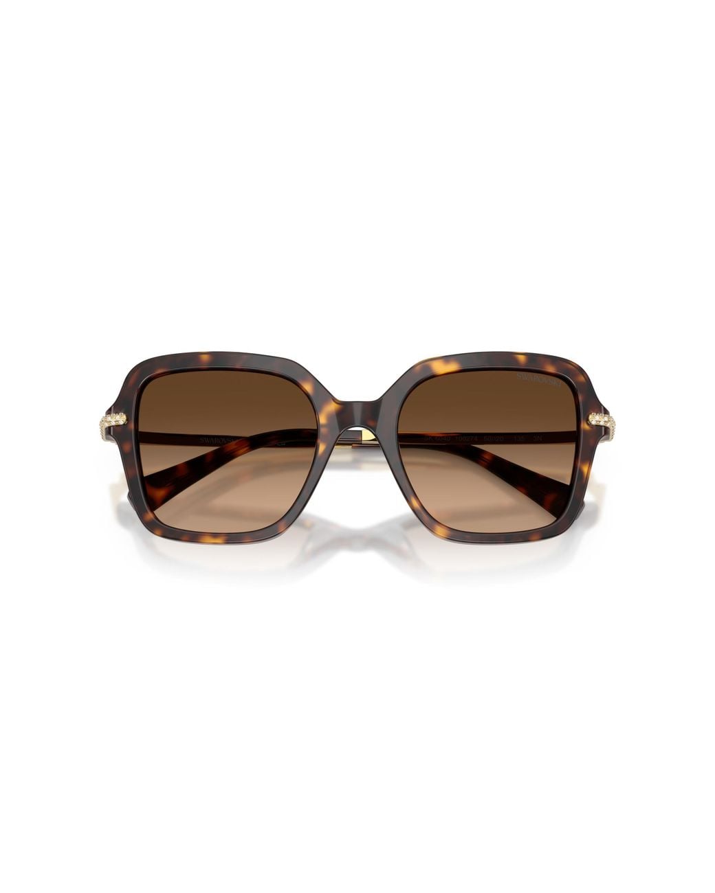 Swarovski Black Sk6040 100274 Sunglasses Acetate Geometric Normal Shaded