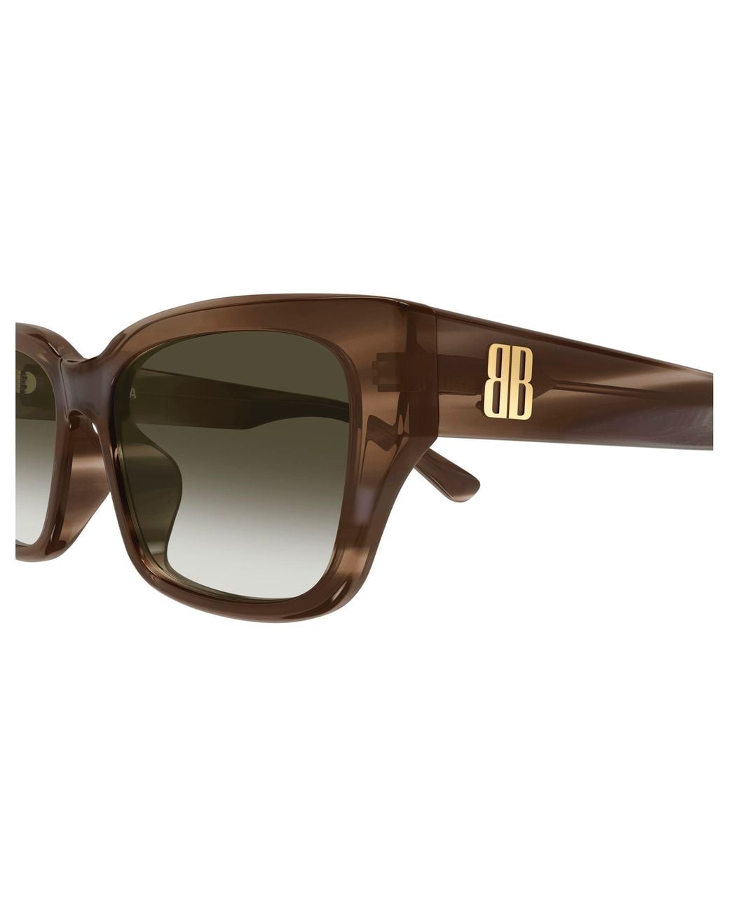 Balenciaga Black Bb0480Sk 003 Occhiali Da Sole Acetato Squadrata Sfumato