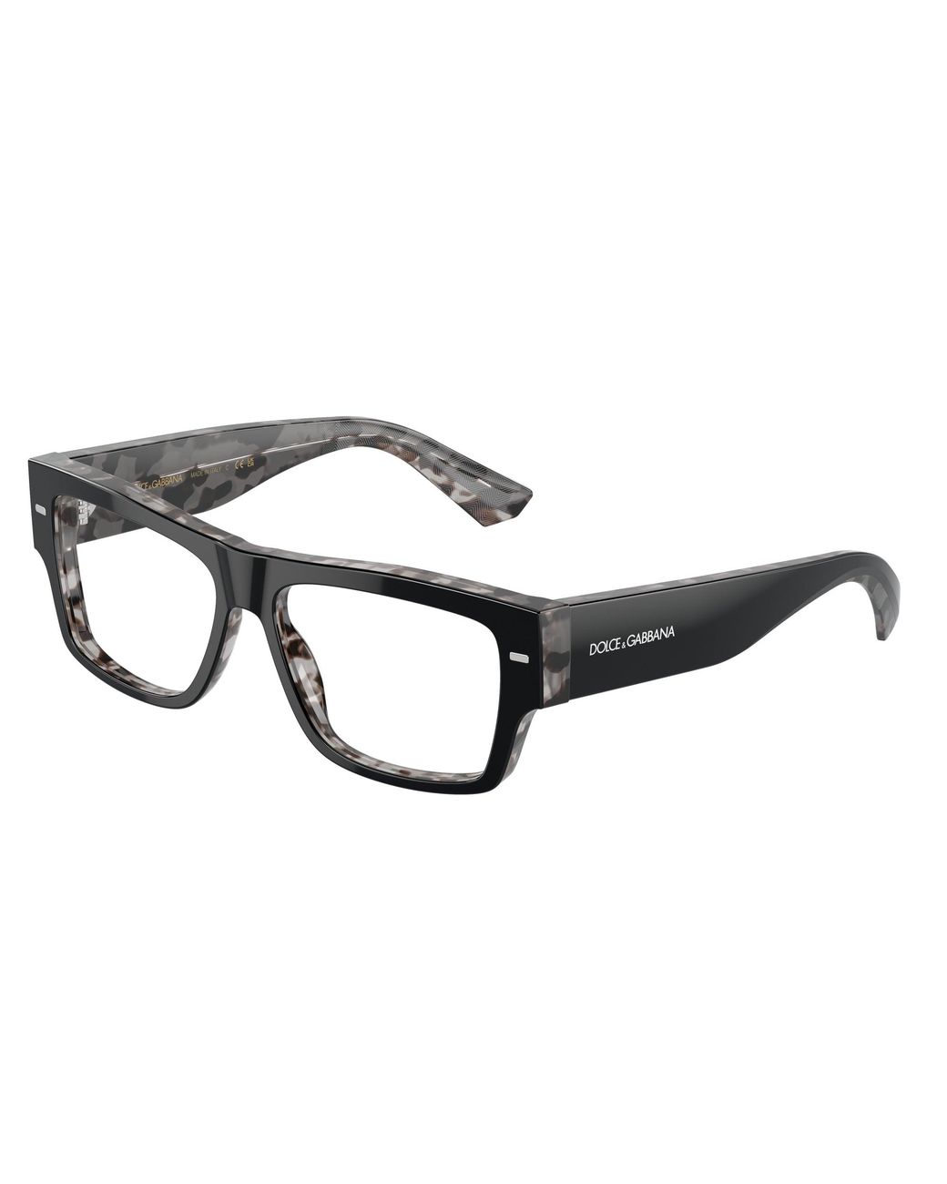 Dolce & Gabbana Black Dg3379 3403 Optical Frames Acetate Transparent Squared Normal for men