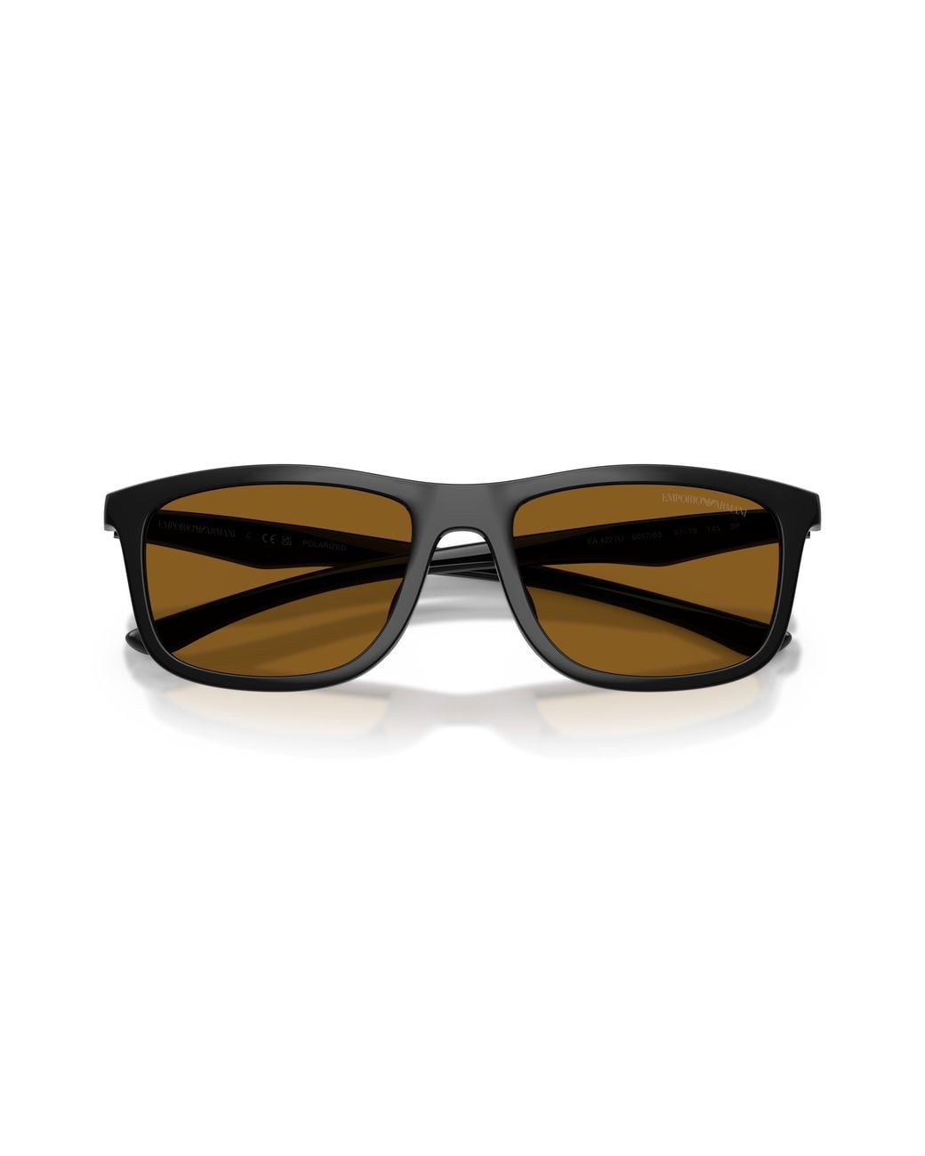 Emporio Armani Black Ea4277U 501783 Sunglasses Injected Squared Polarized for men