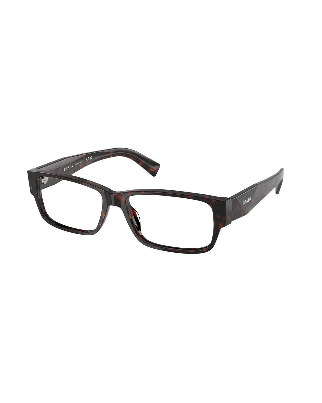 Prada Black Pr B09V 17N1O1 Optical Frames Acetate Squared Normal for men