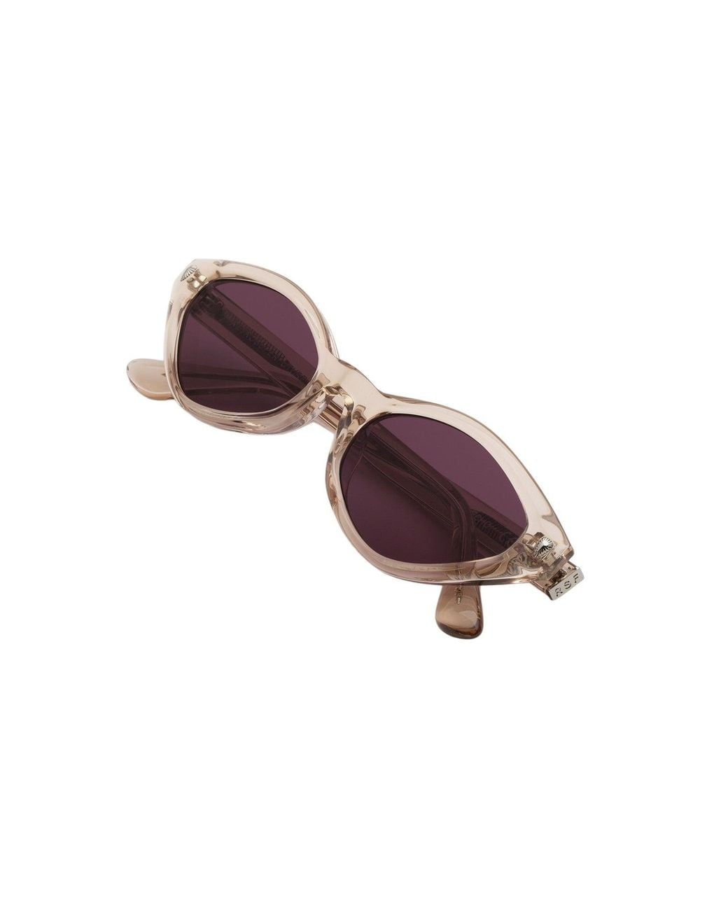 Retrosuperfuture Black J6F Echo Resin Sunglasses Acetate Bordeaux Geometric Normal