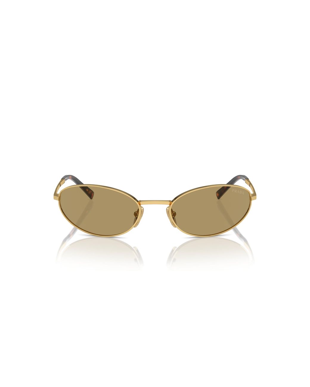 Prada Black Pr A59S 5Ak70G Sunglasses Steel Round Normal