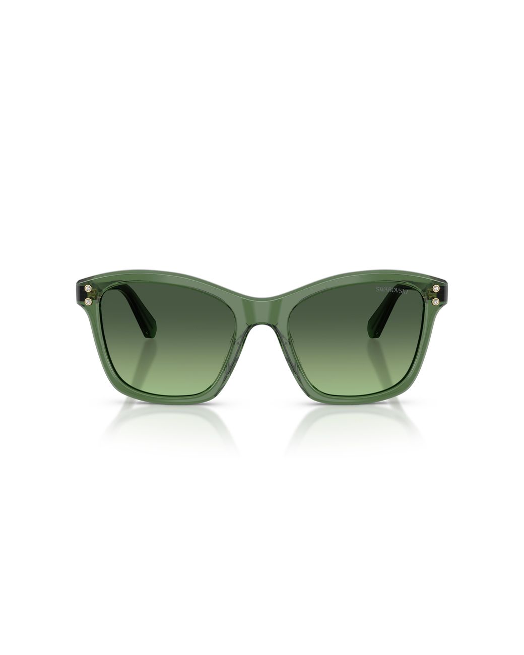 Swarovski Green Sk6063 10852A Sunglasses Acetate Squared Normal Nuanced