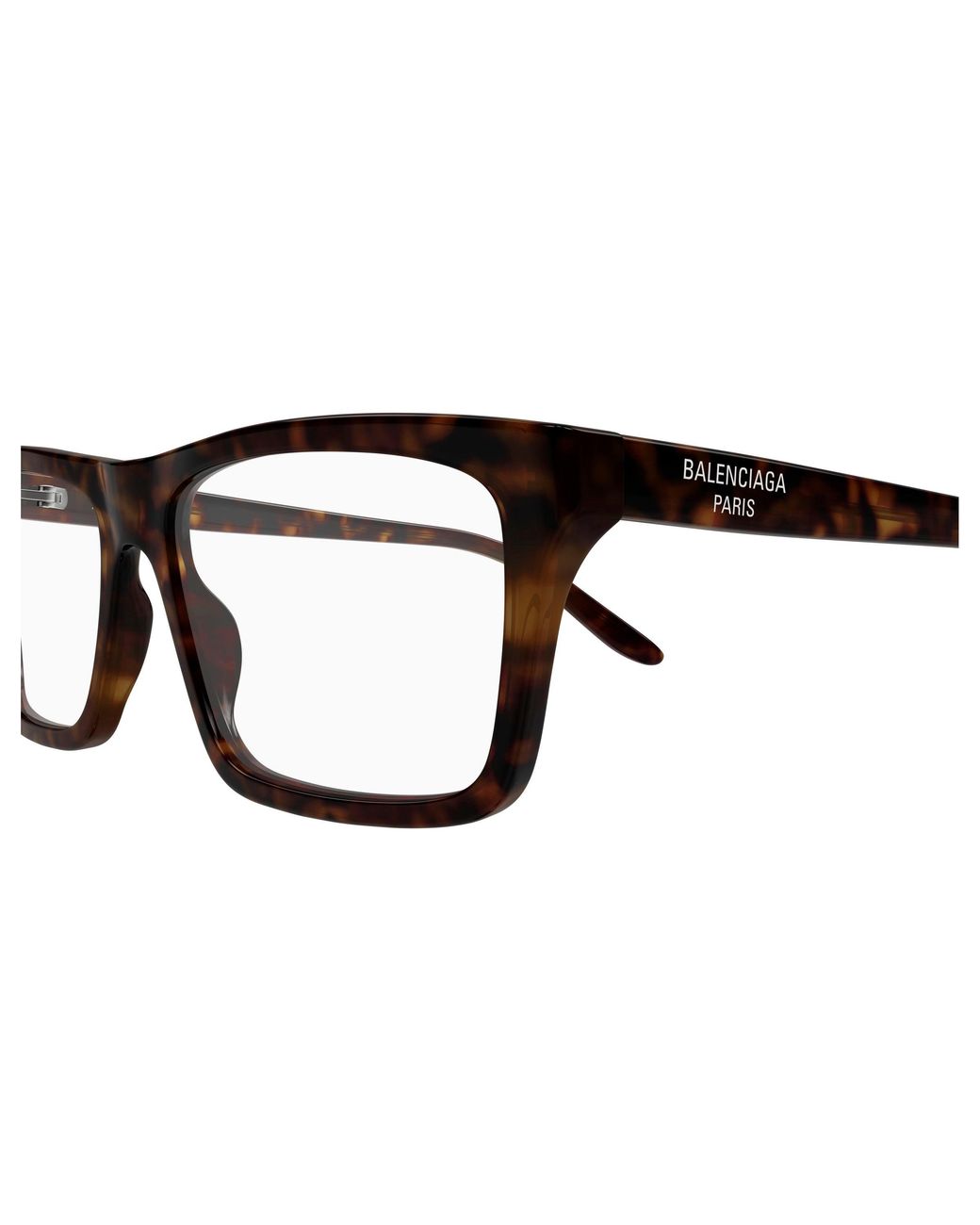 Balenciaga Black Bb0499O 002 Optical Frames Acetate Transparent Squared for men
