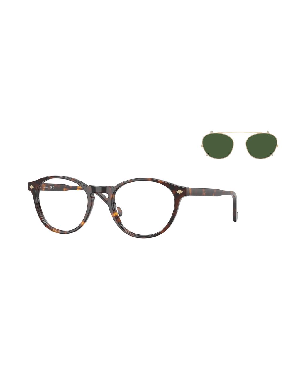 Vogue Eyewear Black Vo5751S W6561W Sunglasses Acetate Transparent Pantos Normal for men