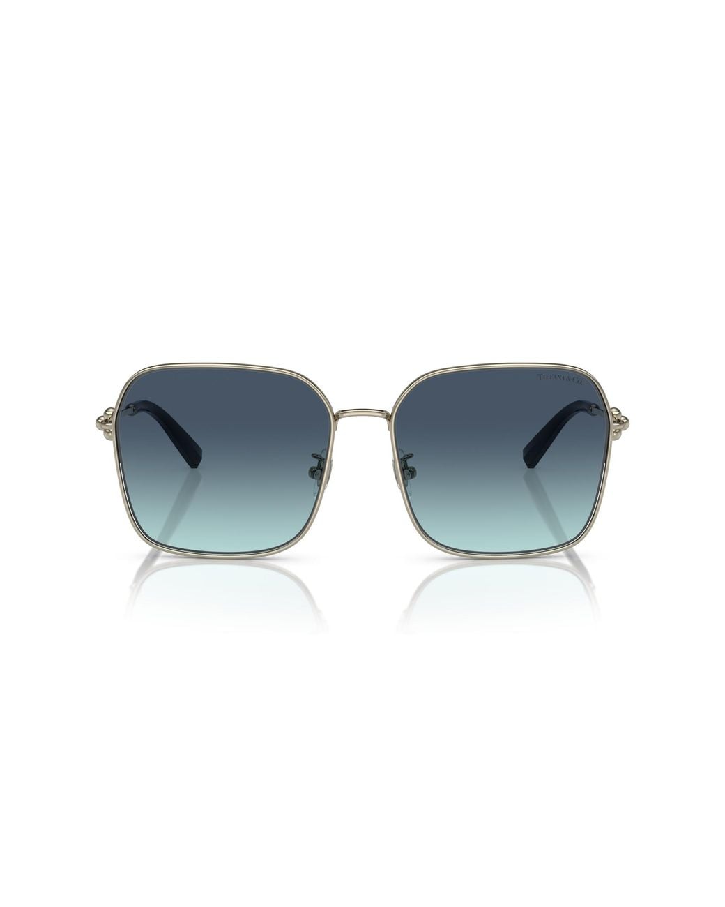 Tiffany & Co Black Tf3093D 60219S Sunglasses Metal Squared Normal Shaded