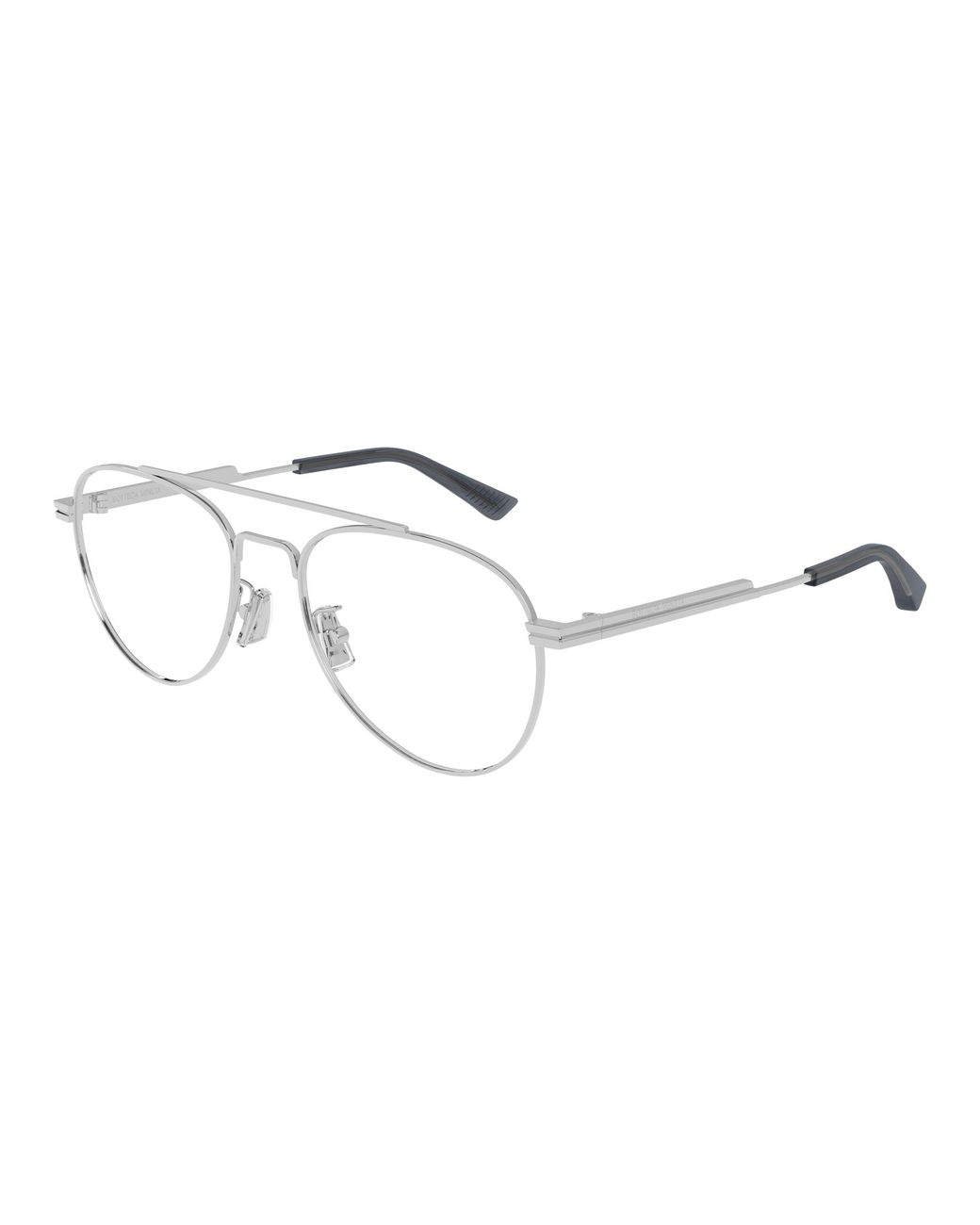 Bottega Veneta Black Bv1340Ok 002 Optical Frames Metal Transparent Pilot