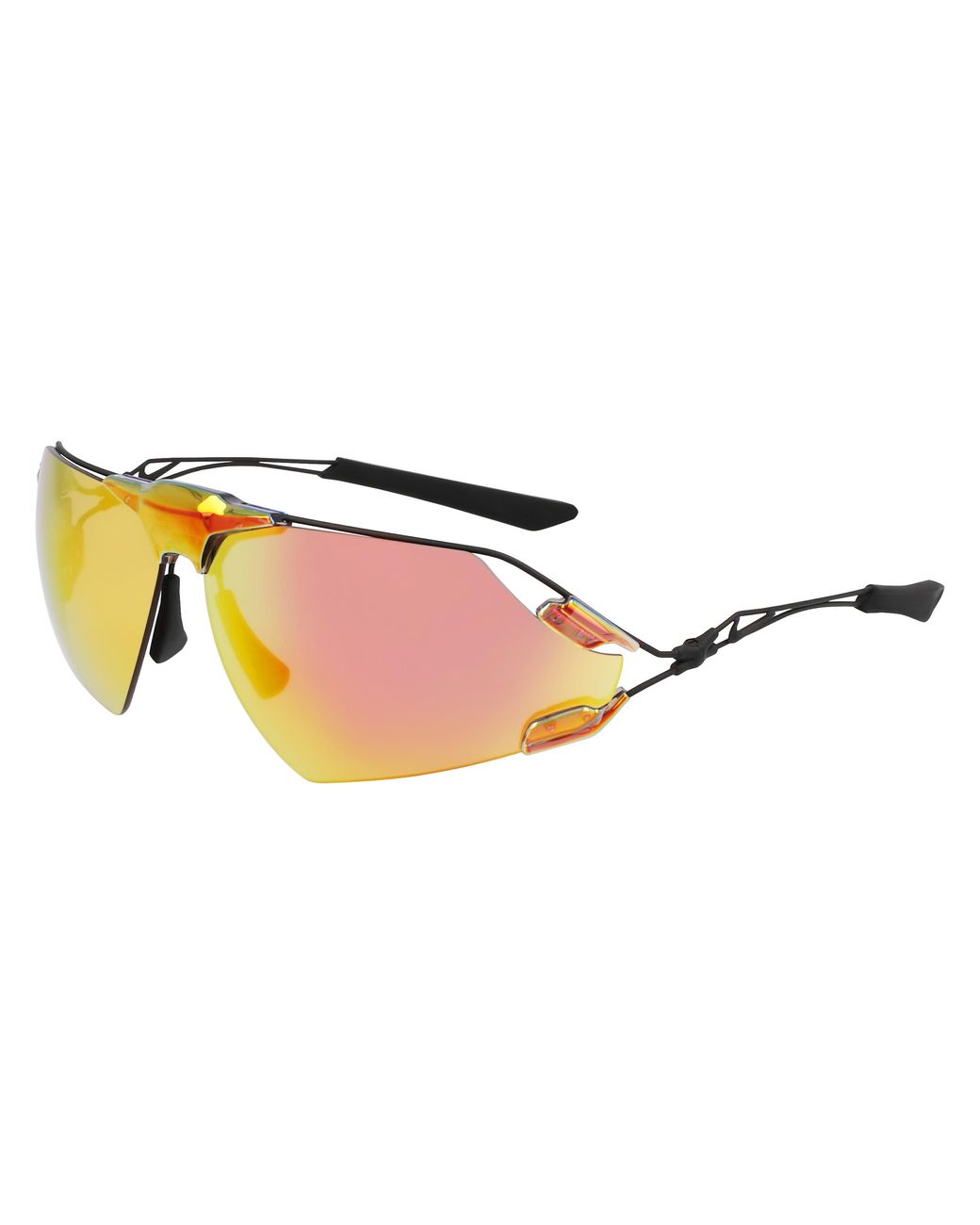 Nike Black Zeus Edge E Ev24031 891 Sunglasses Titanium Squared Normal for men