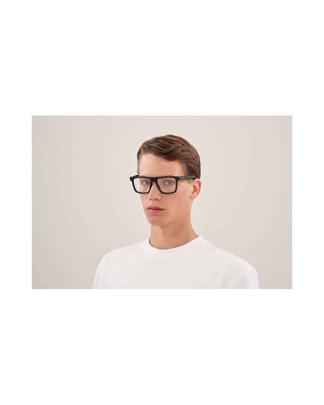 Gucci Black Gg2236O 001 Optical Frames Injected Transparent Squared for men
