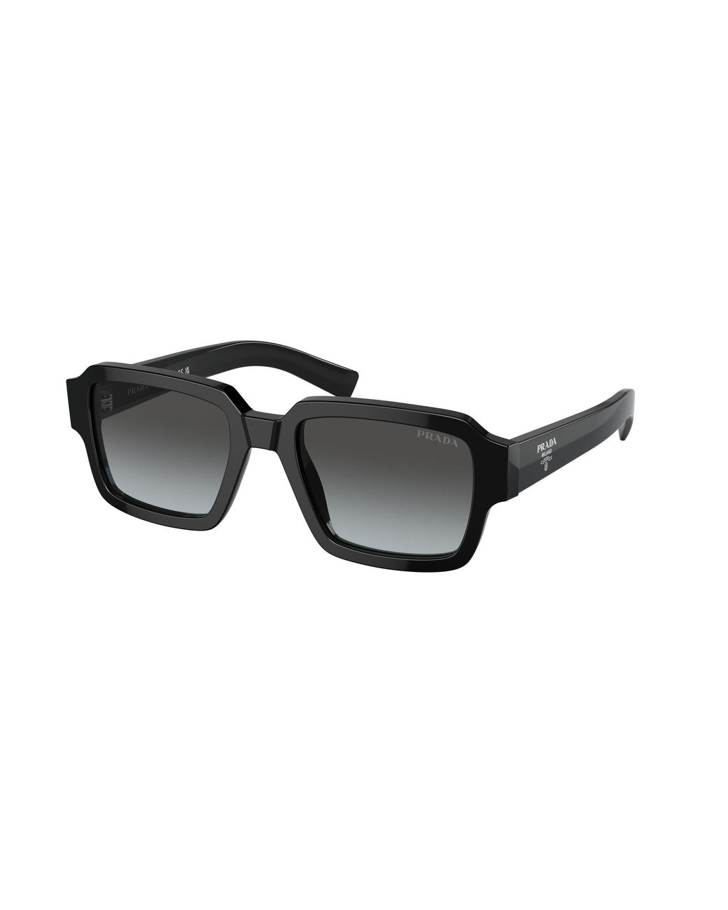 Prada Black Pr 02Zs 1Ab06T Sunglasses Acetate Squared Normal Shaded for men