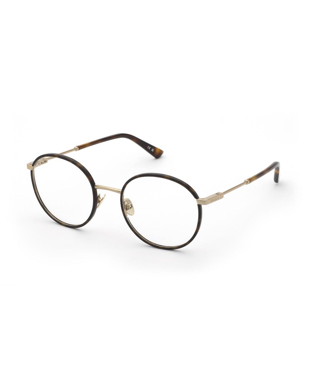 Nina Ricci Black Vnr428 300Y Optical Frames Metal Round