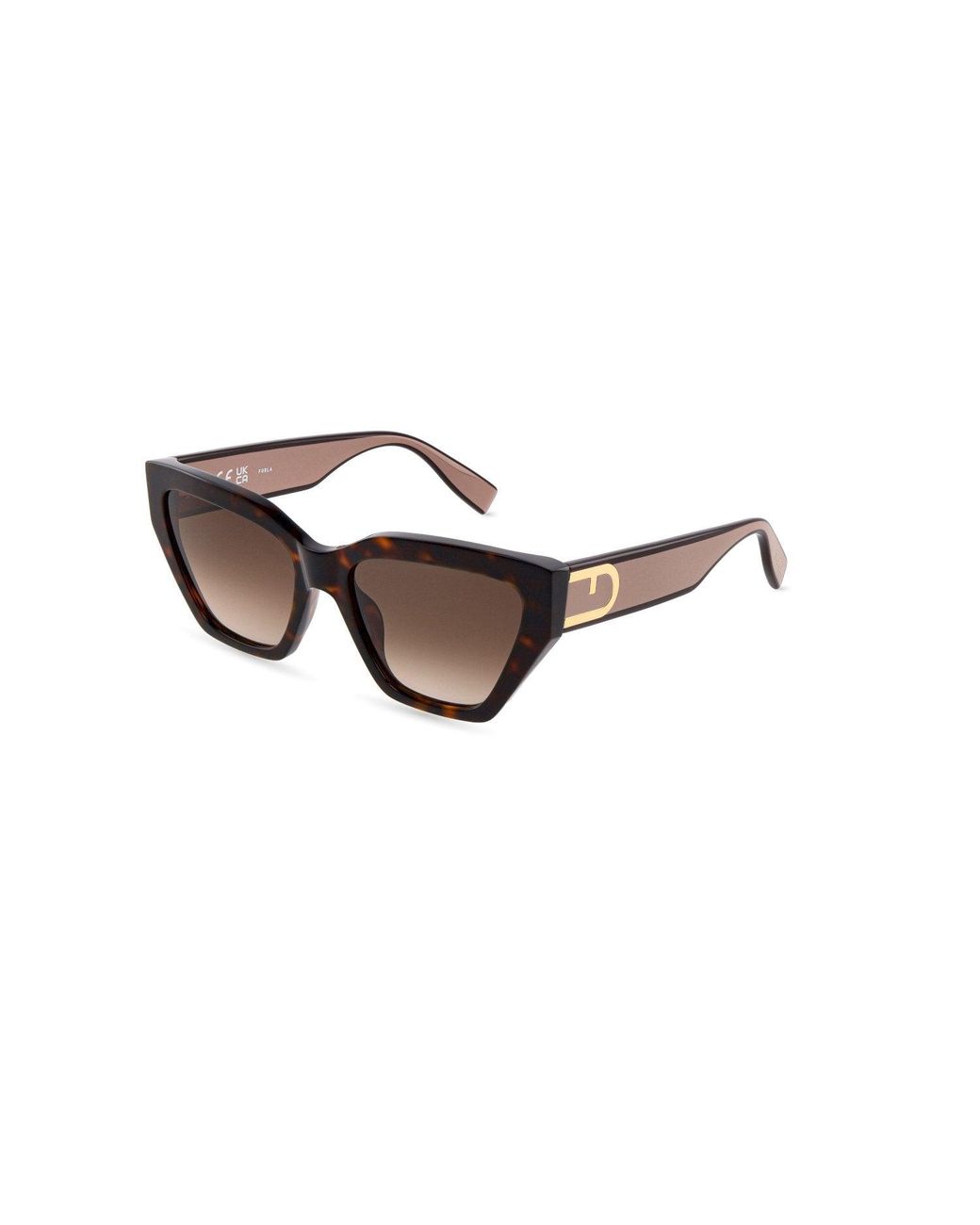 Furla Brown Sfu975 0706 Sunglasses Acetate Squared Normal Nuanced